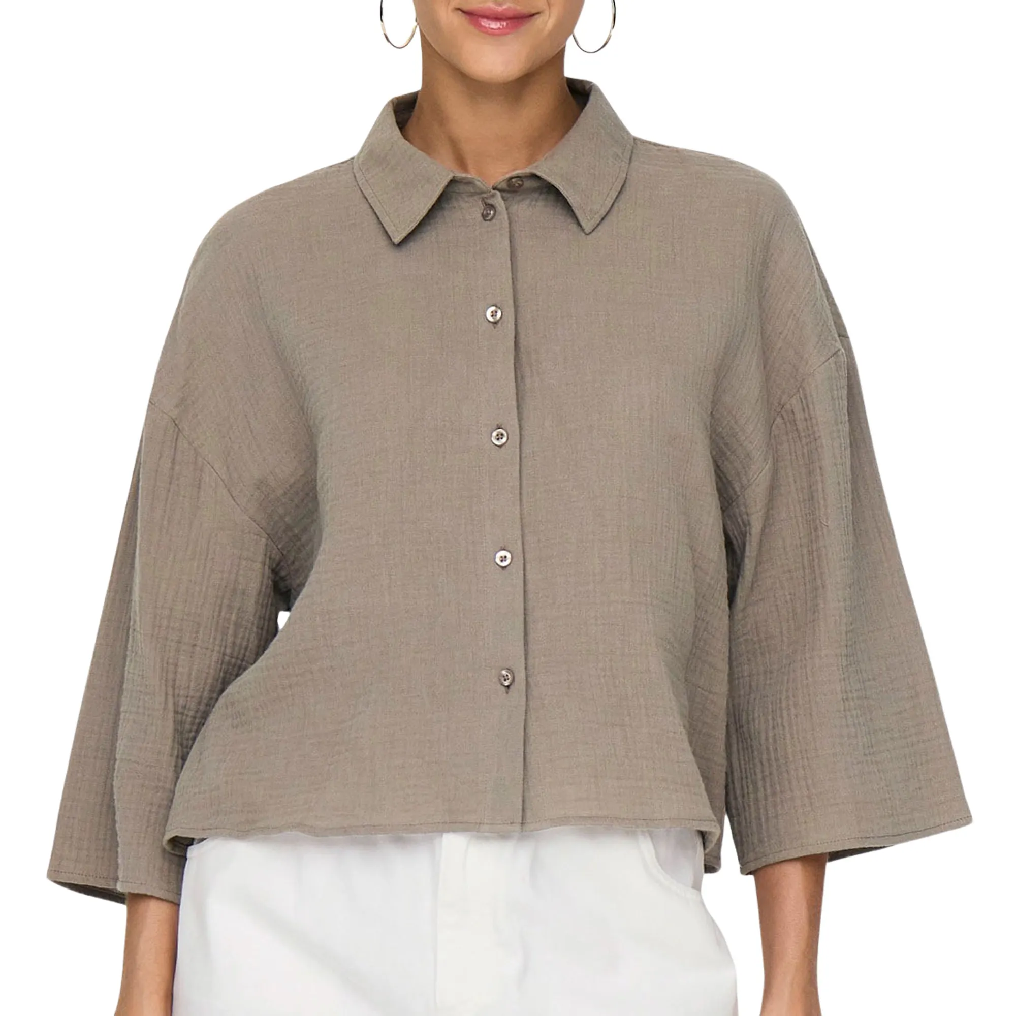 JDY Theis Life 3/4 Cropped Blouse Dames