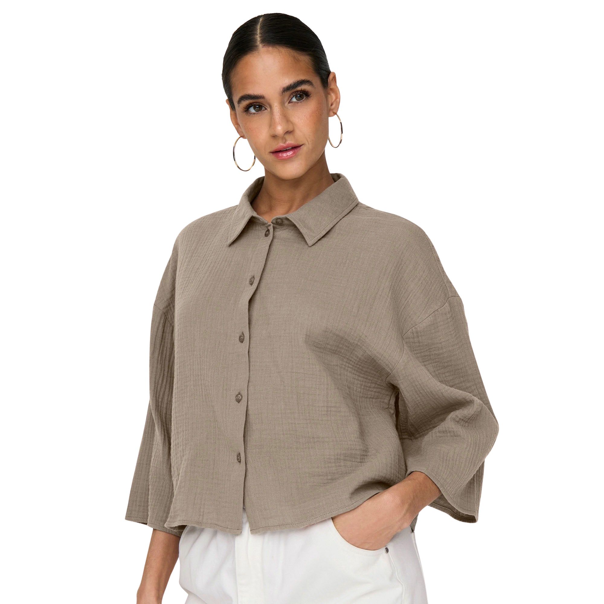 JDY Theis Life 3/4 Cropped Blouse Dames