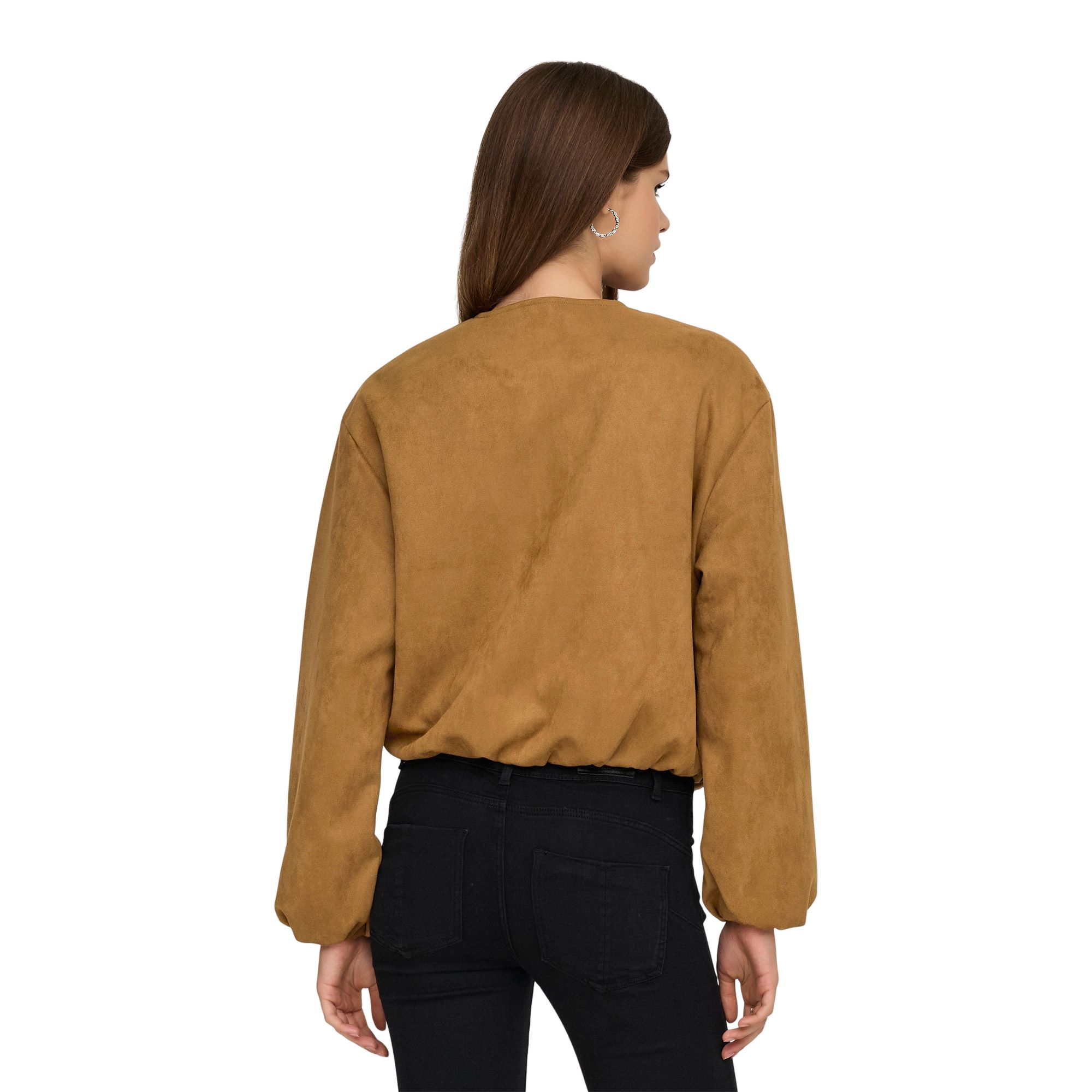 JDY Nia Faux Suède Balloon Jacke Damen