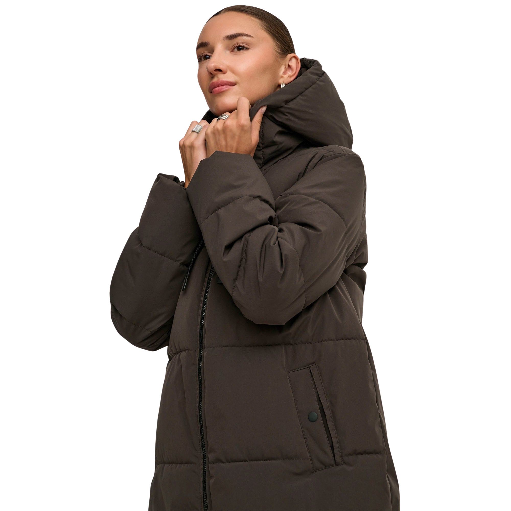 JDY Blair Long Hooded Puffer Winterjas Dames