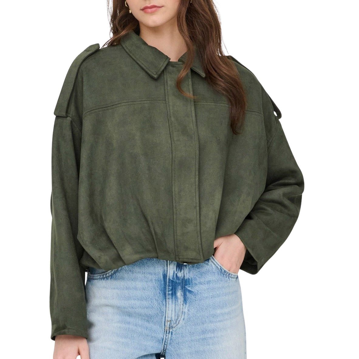 JDY Nia Faux Suede Bat Jas Dames