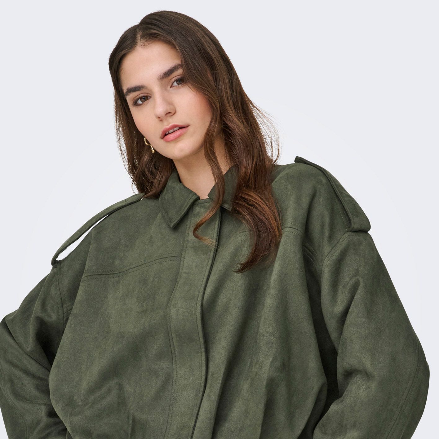 JDY Nia Faux Suede Bat Jas Dames