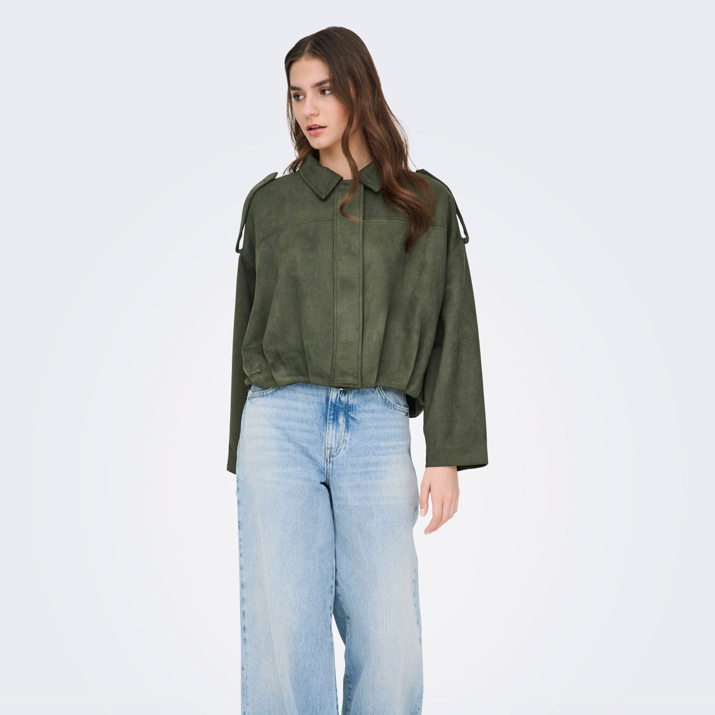JDY Nia Faux Suede Bat Jas Dames