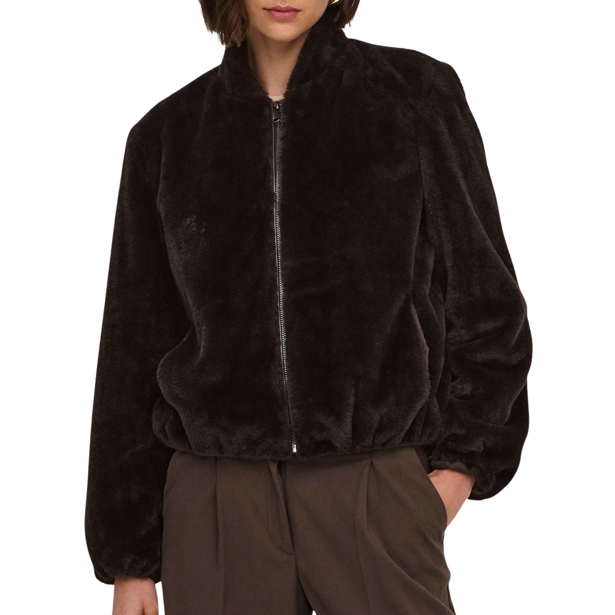 JDY Macy Faux Fur Balloon Jas Dames