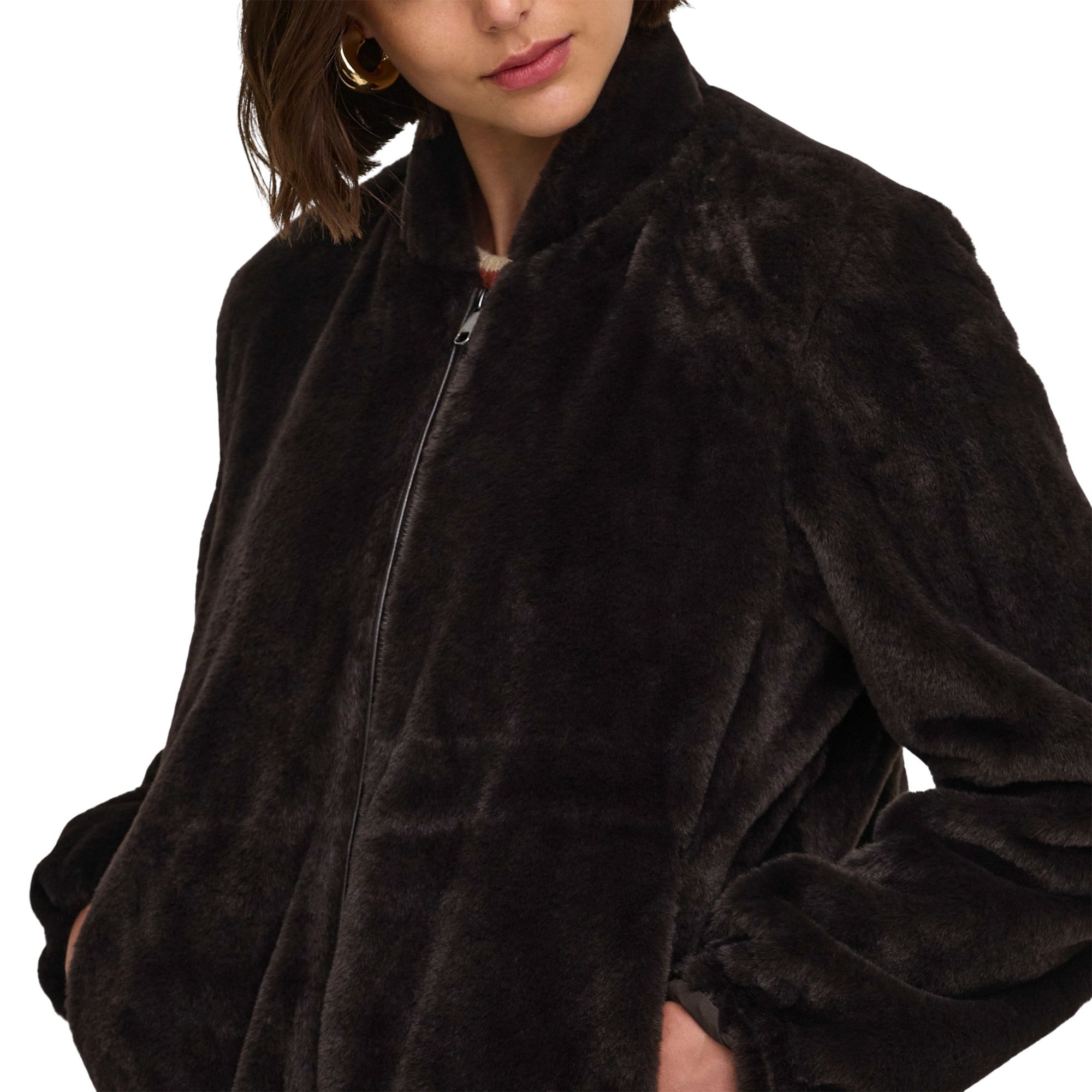 JDY Macy Faux Fur Balloon Jas Dames