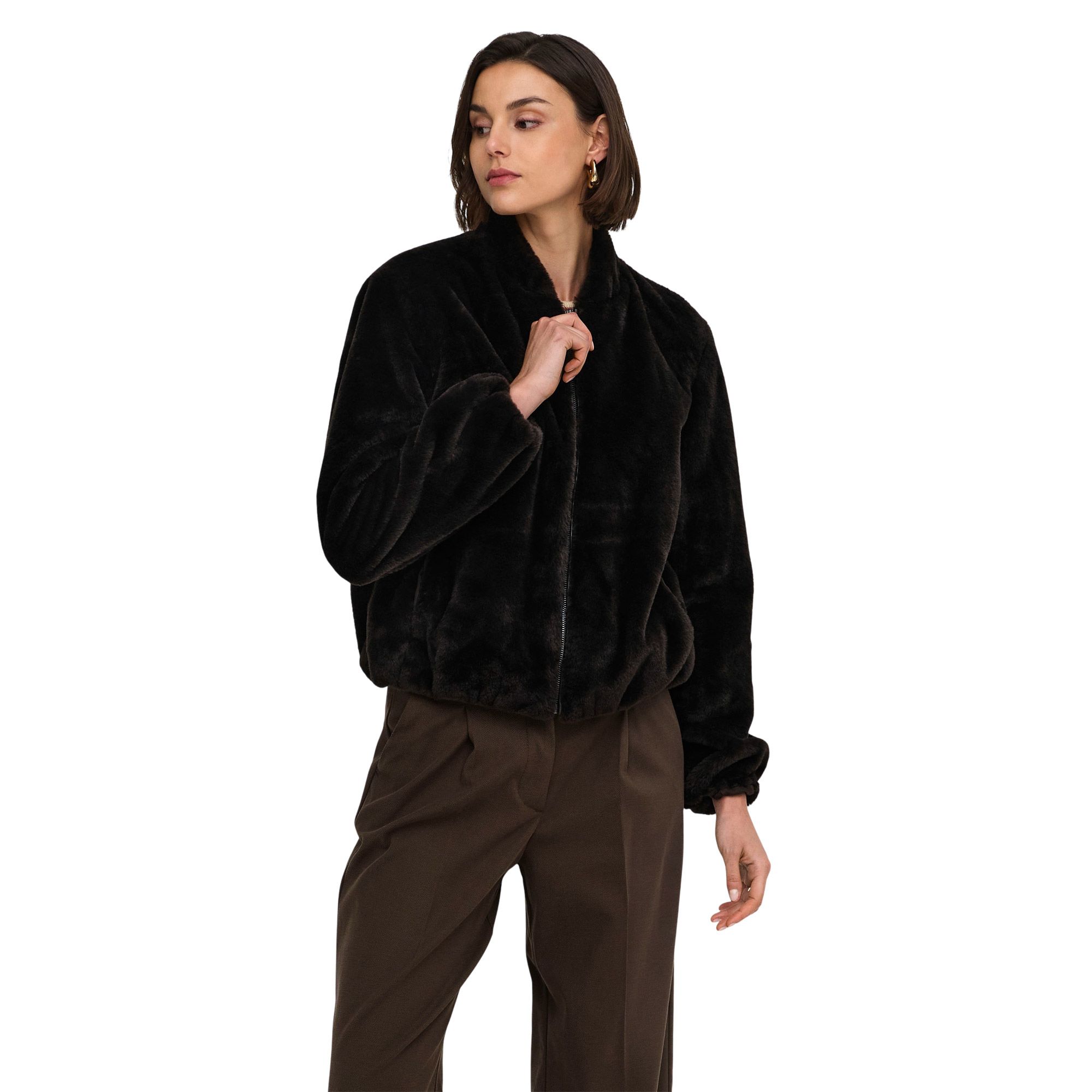 JDY Macy Faux Fur Balloon Jas Dames