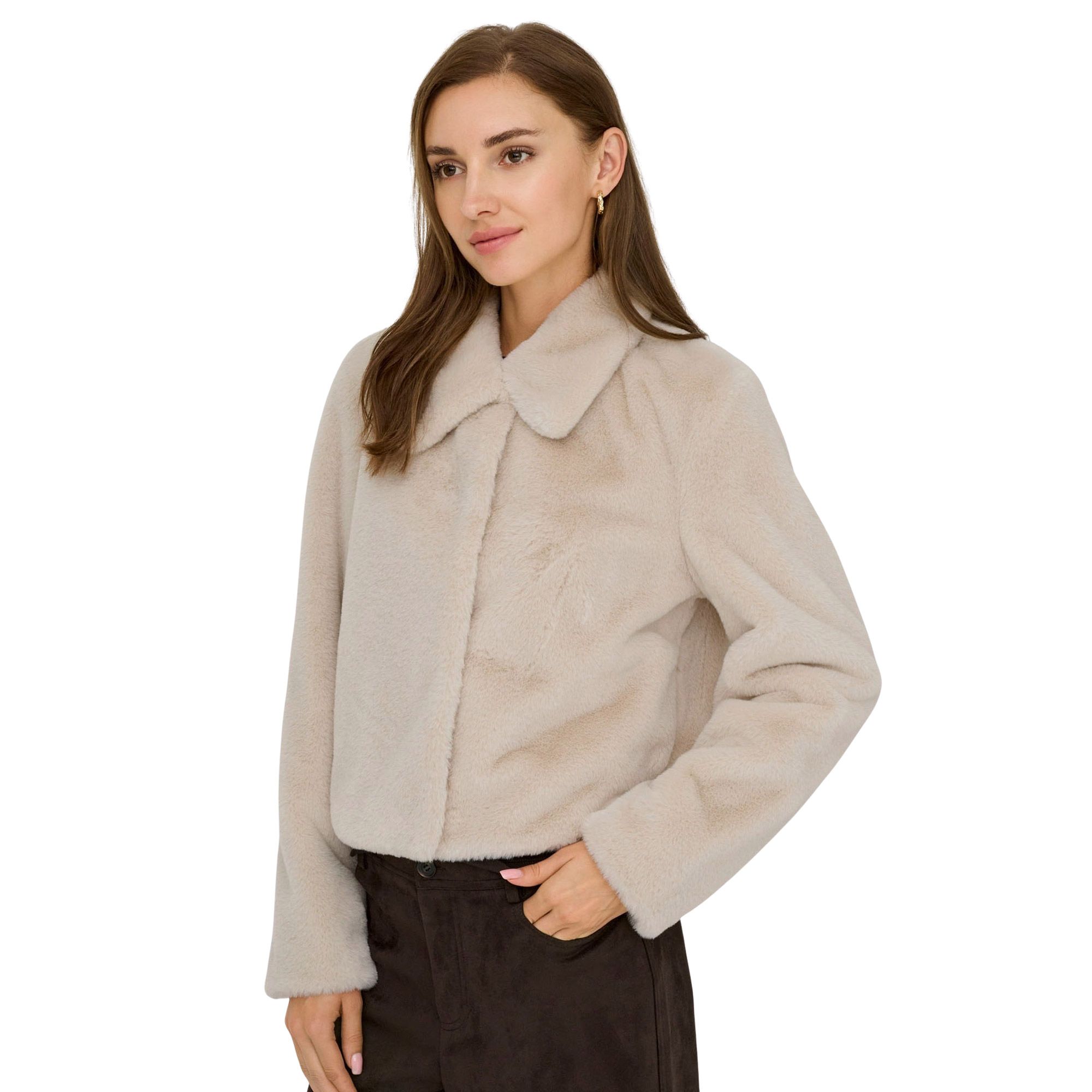 JDY Macy Life Faux Fur Jas Dames