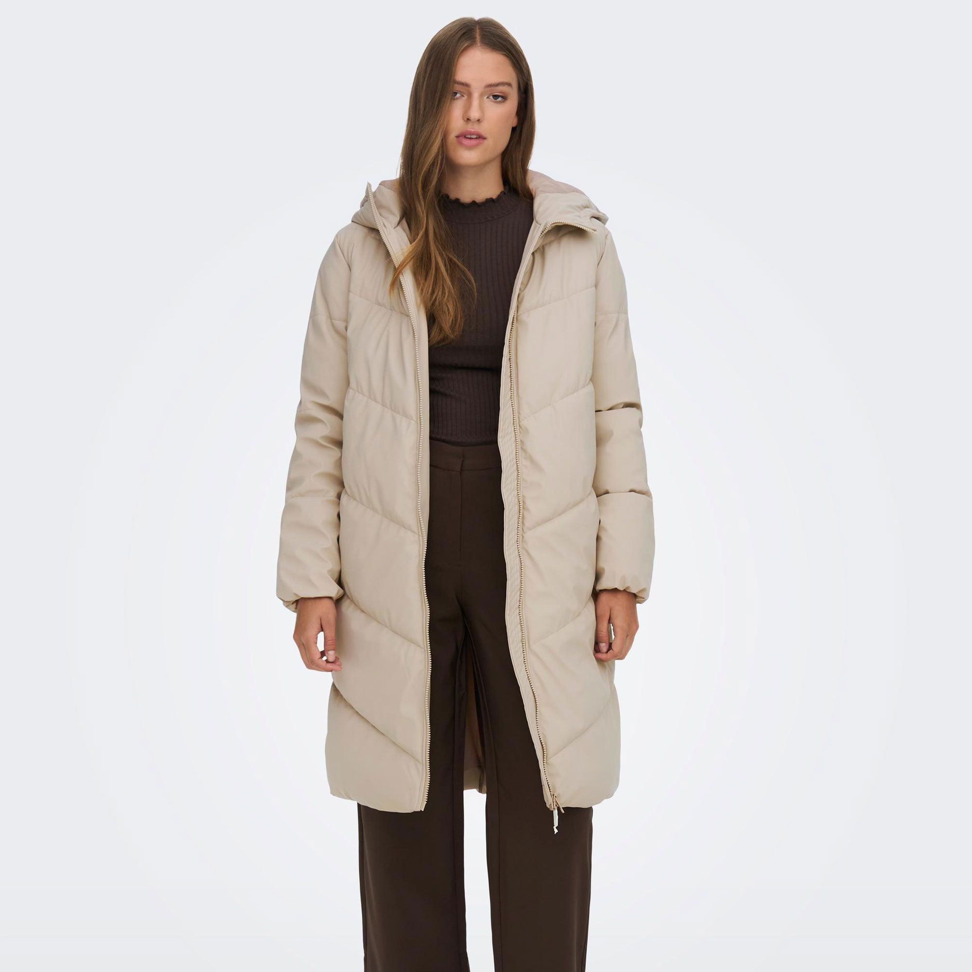 JDY Ulrika Long Puffer Winterjas Dames