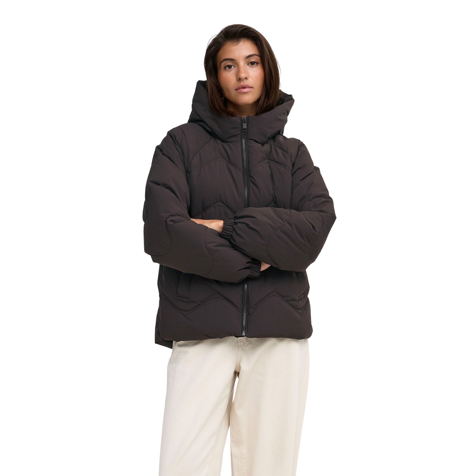 Manteau d'hiver JDY Power Short Hooded Puffer Femmes