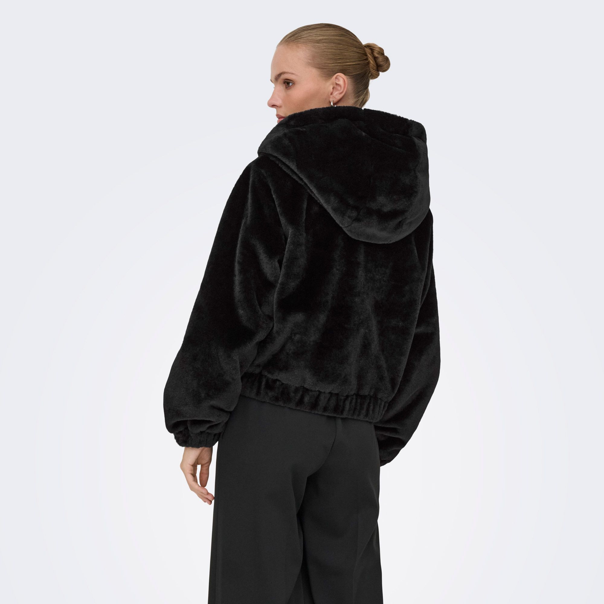 JDY Ola Faux Fur Hood Jacke Damen