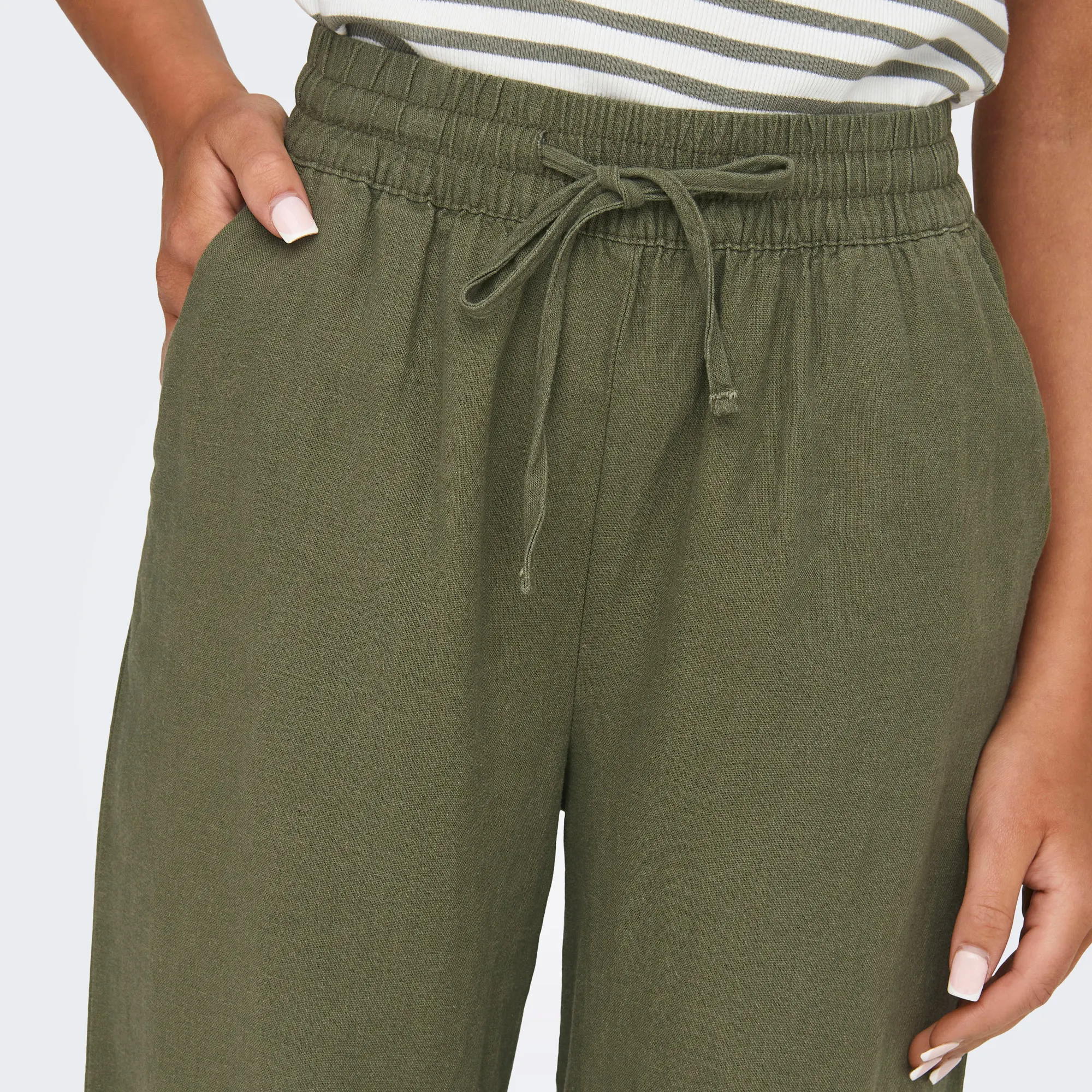 JDY Say Linnen Wide Broek Dames