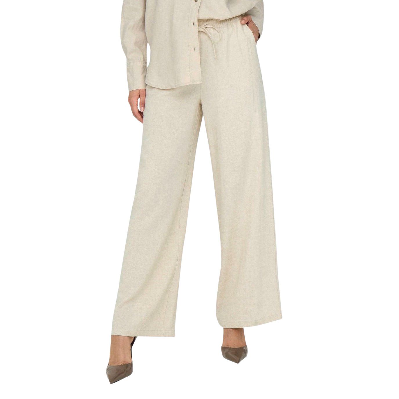 JDY Say Linnen Wide Broek Dames