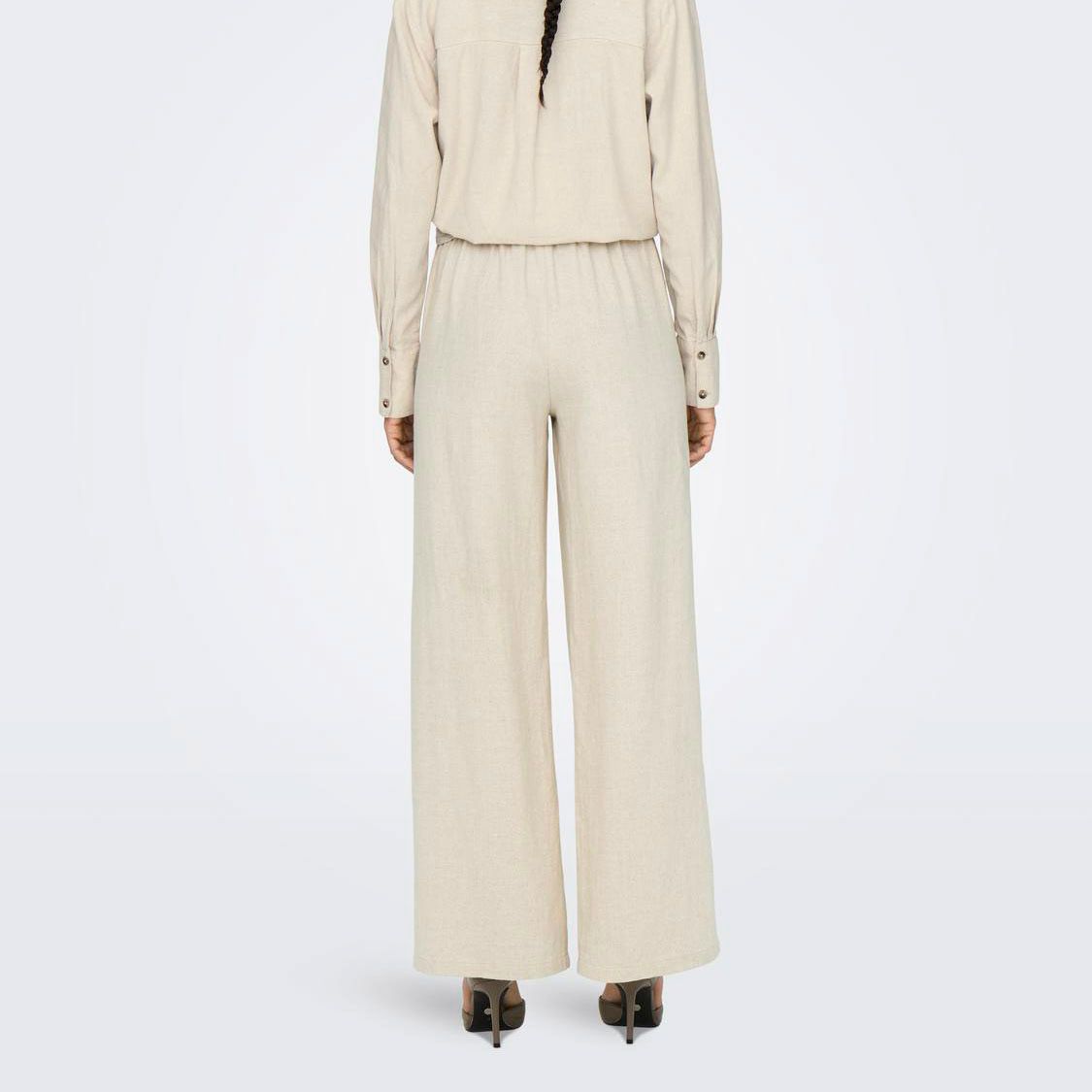 JDY Say Linnen Wide Broek Dames