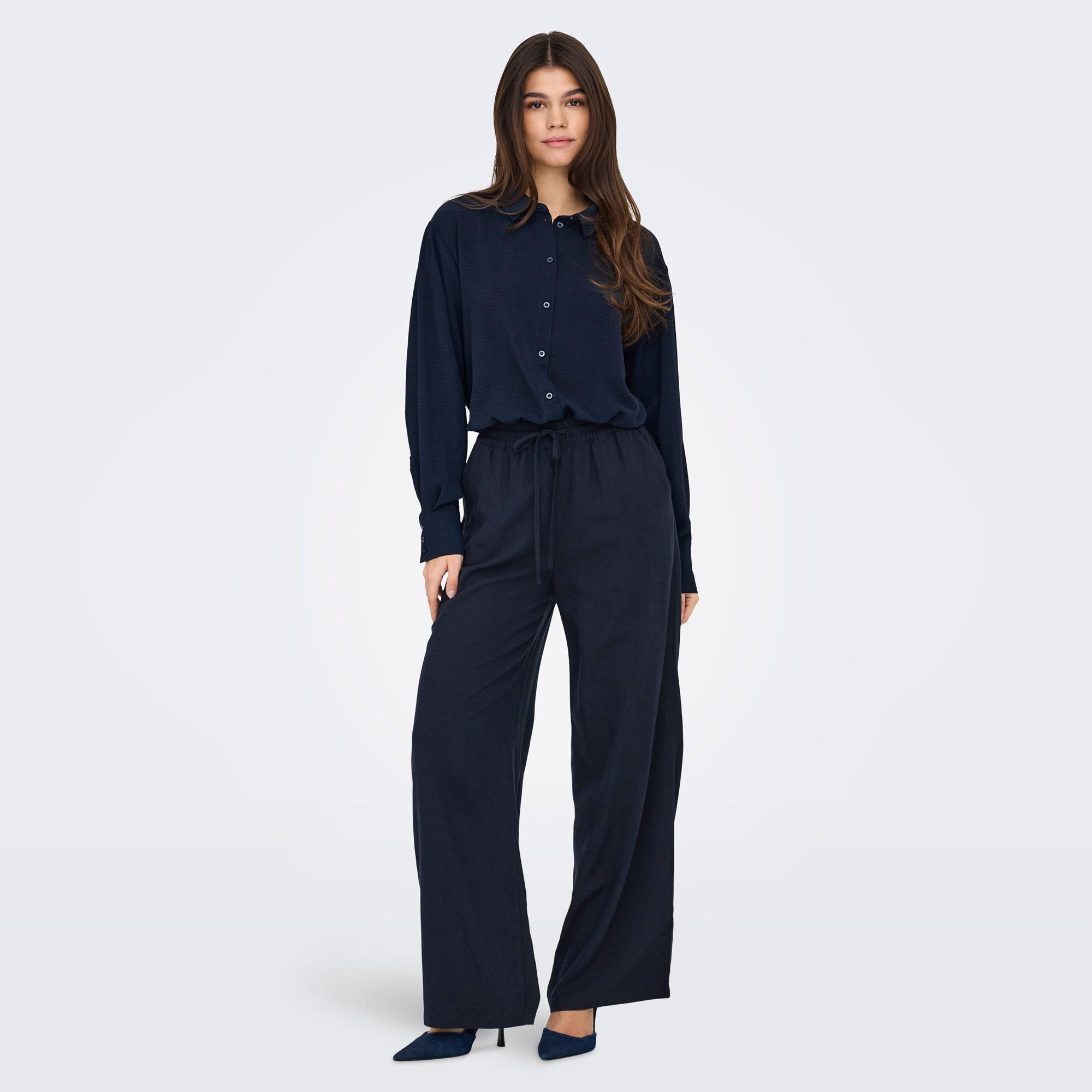 JDY Say Linnen Wide Broek Dames