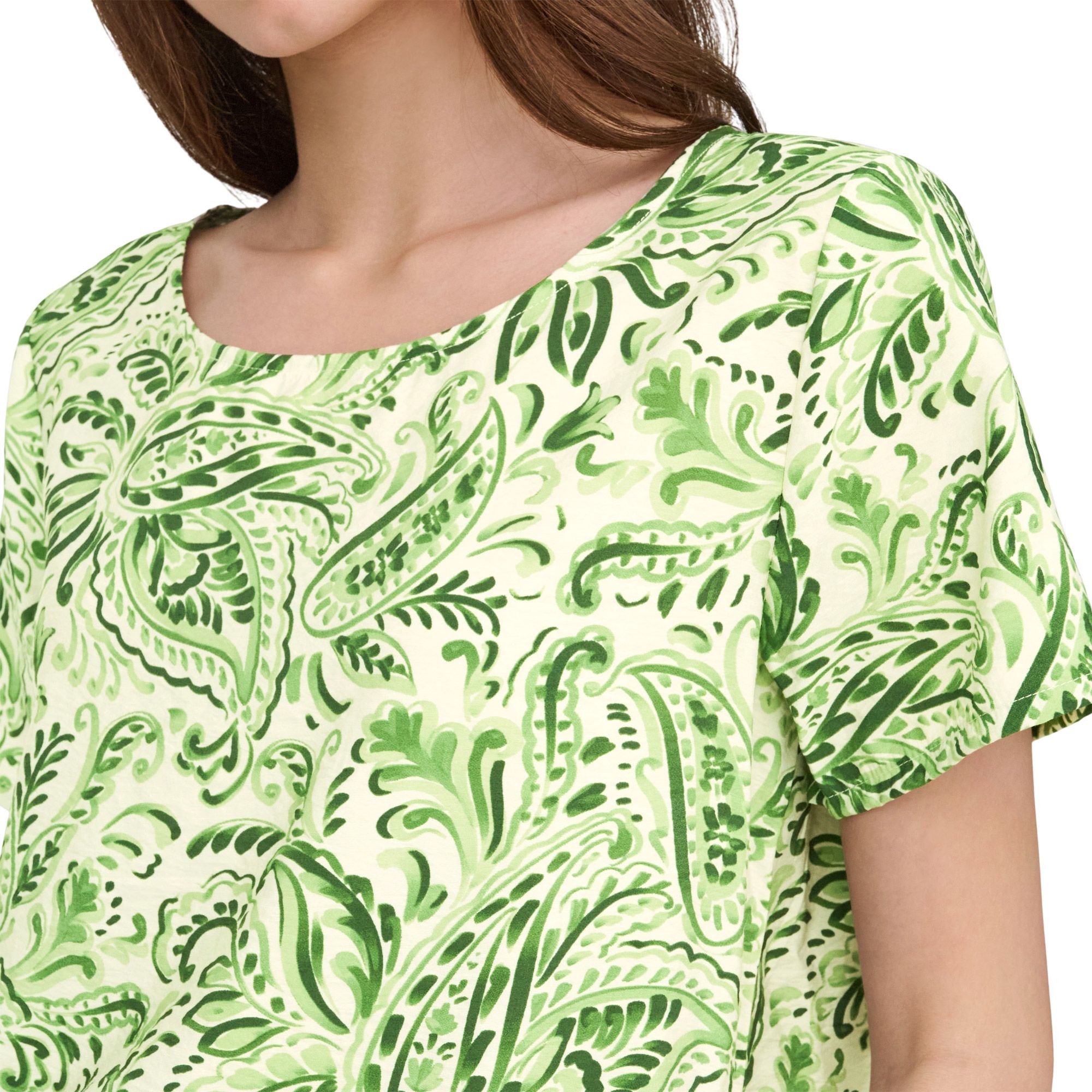 JDY Troya Life Crew Woven T-shirt Dames