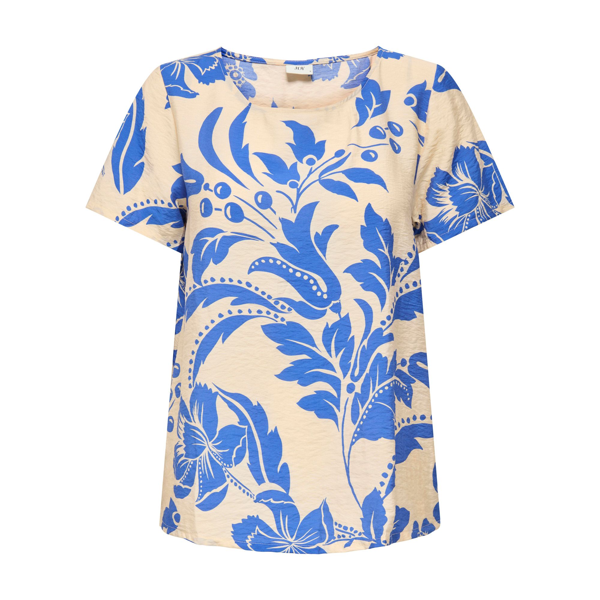 JDY Troya Life Crew Woven T-shirt Dames