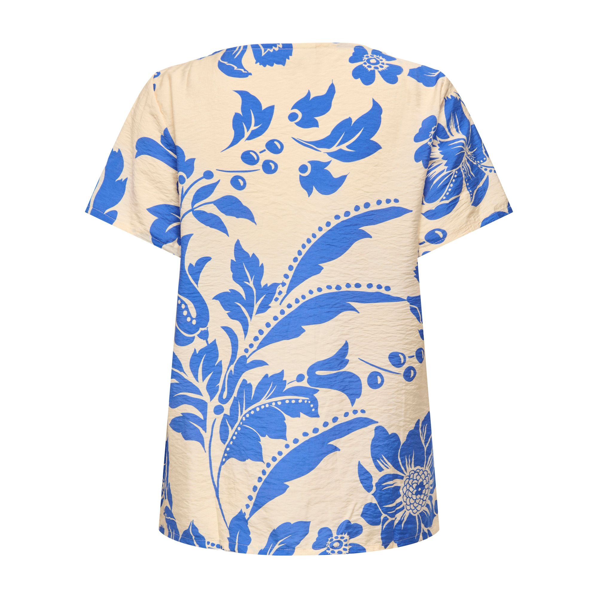 JDY Troya Life Crew Woven T-shirt Dames