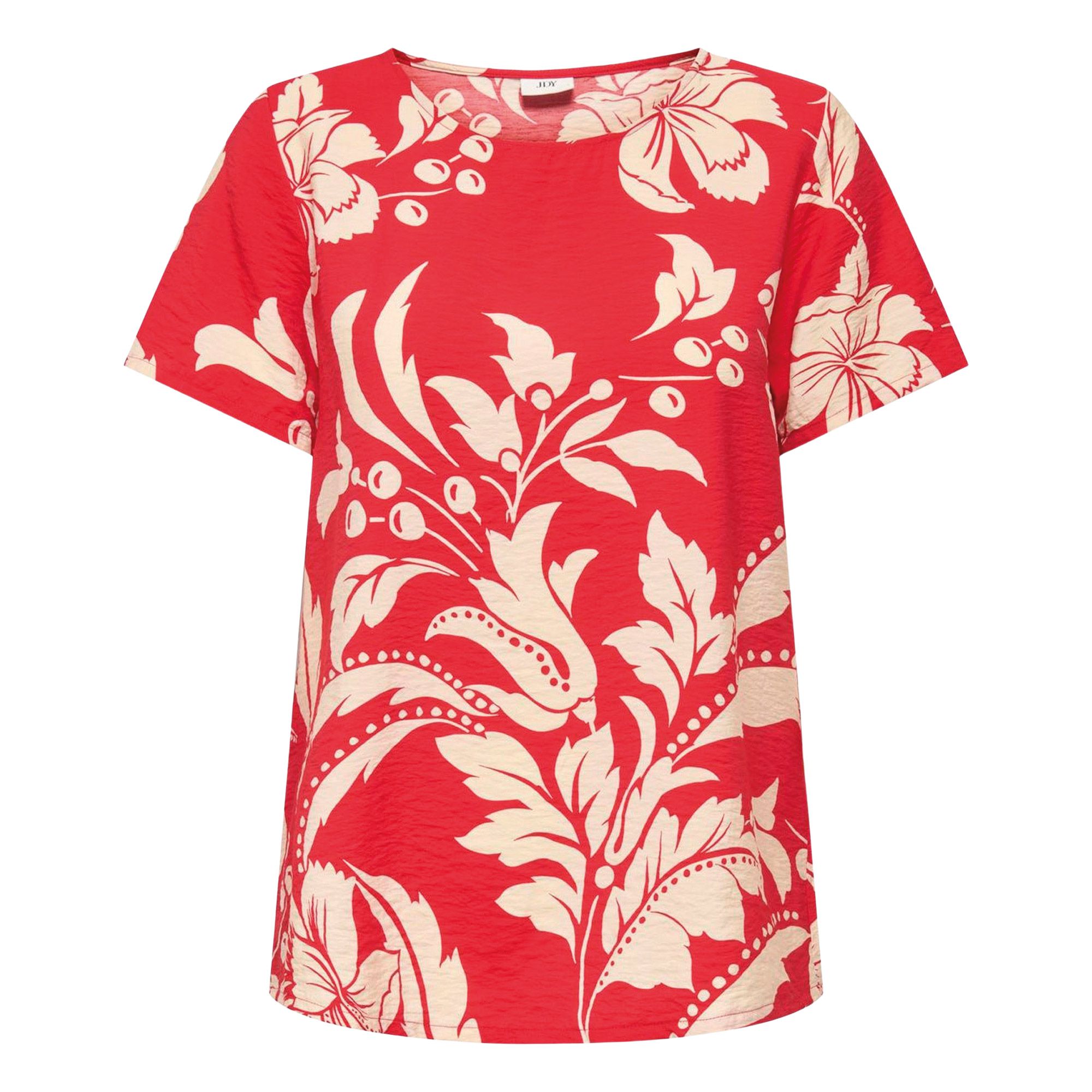 JDY Troya Life Crew Woven T-shirt Dames