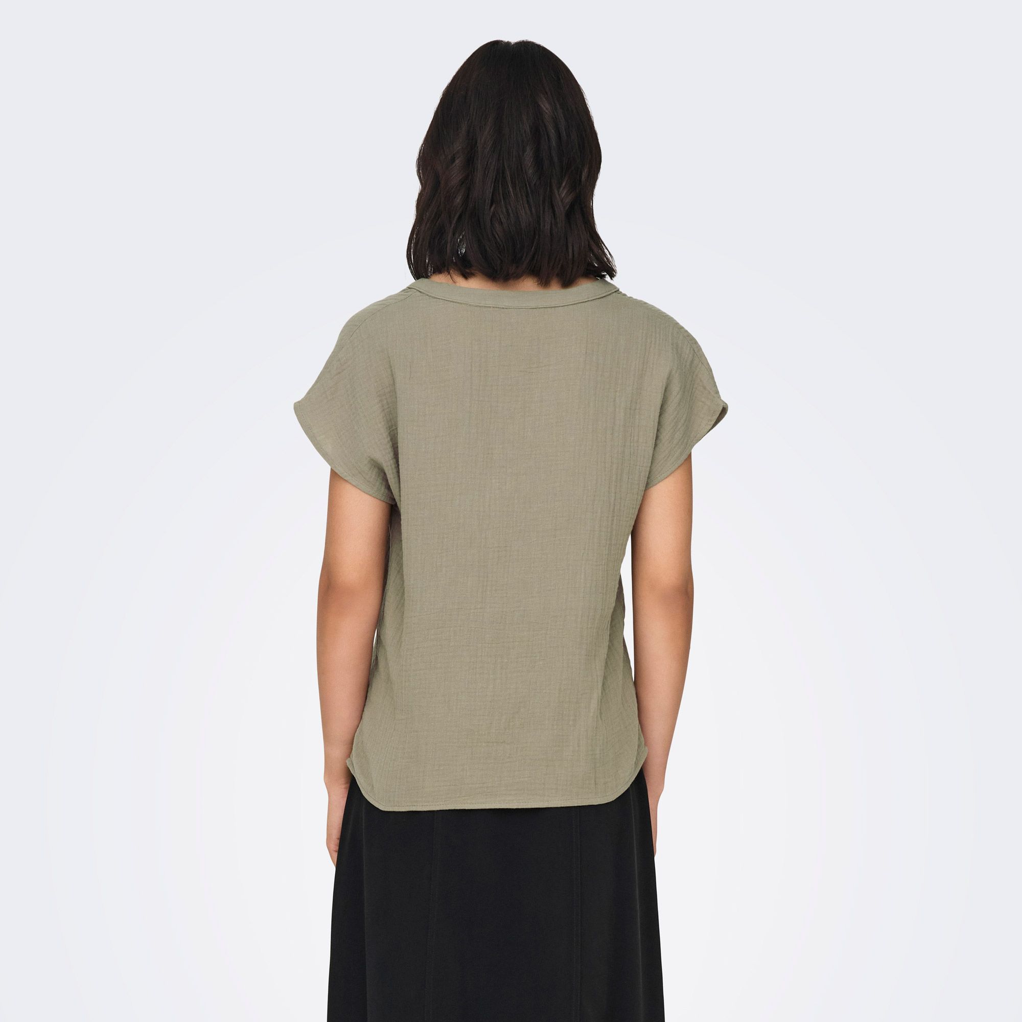JDY Theis Lion Life SS Woven Top Dames