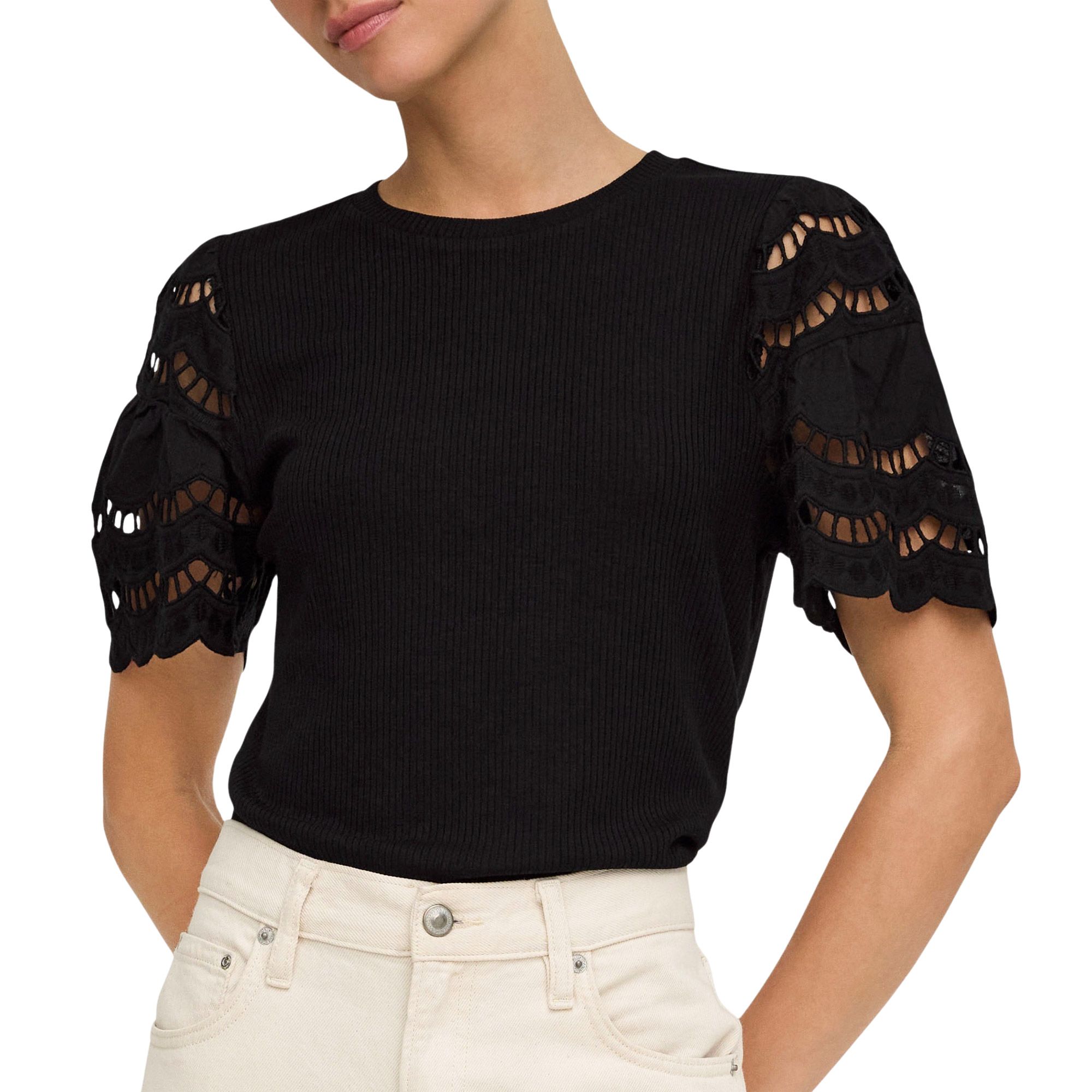 Shirt JDY Hilde SS Broderi Anglaise Femmes