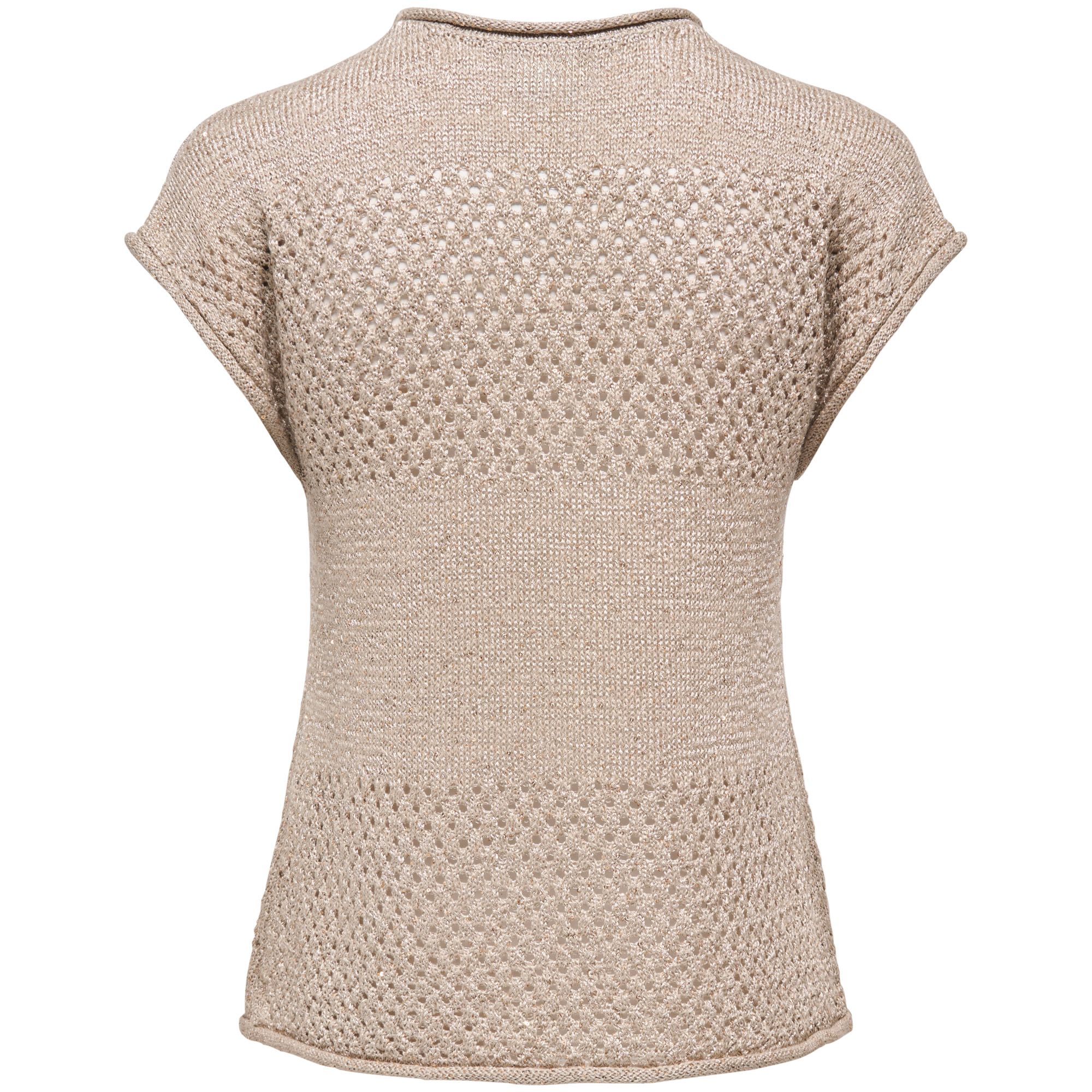 JDY Mia SS Sequin Knitted Shirt Dames