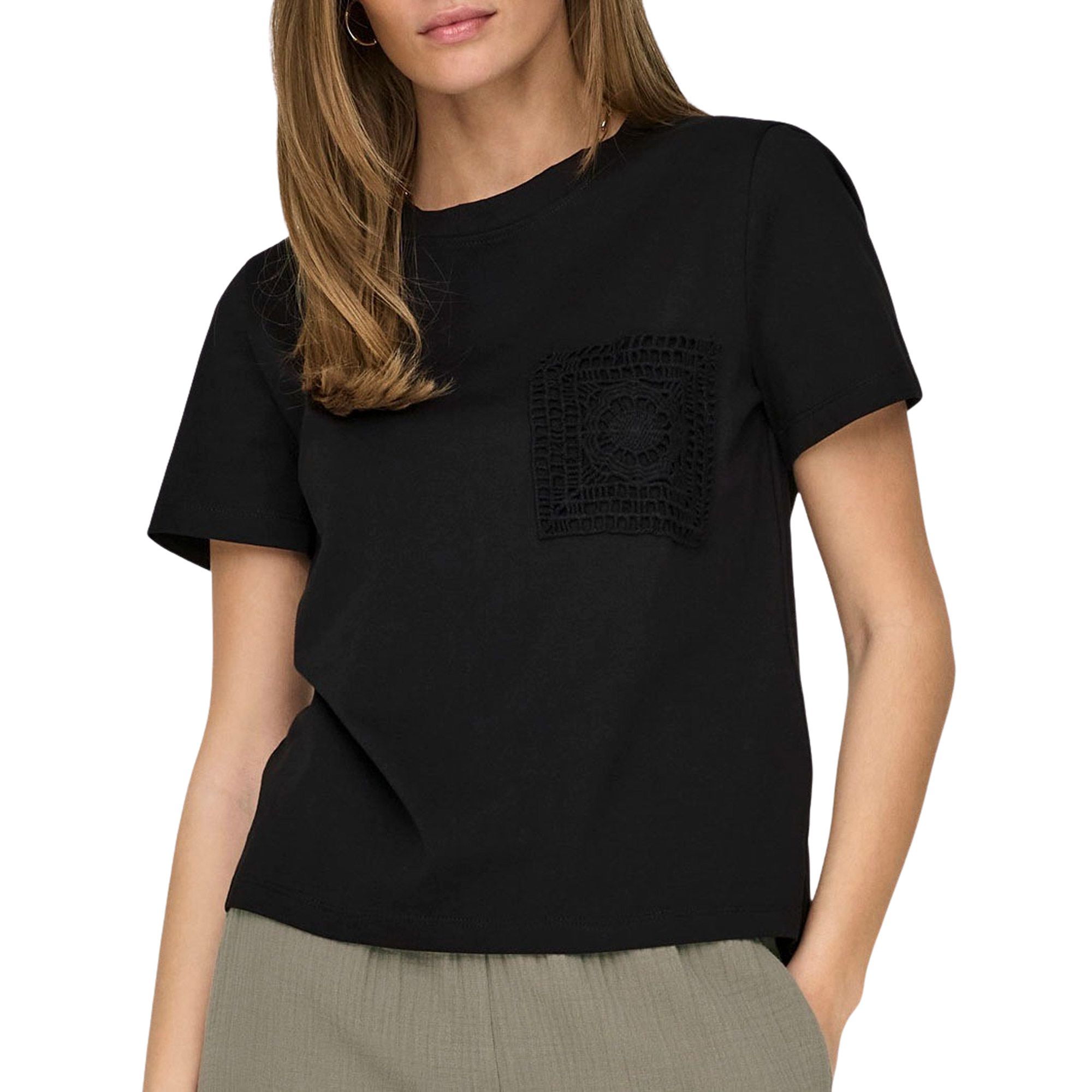 T-Shirt JDY Selma Crochet Pocket Femmes