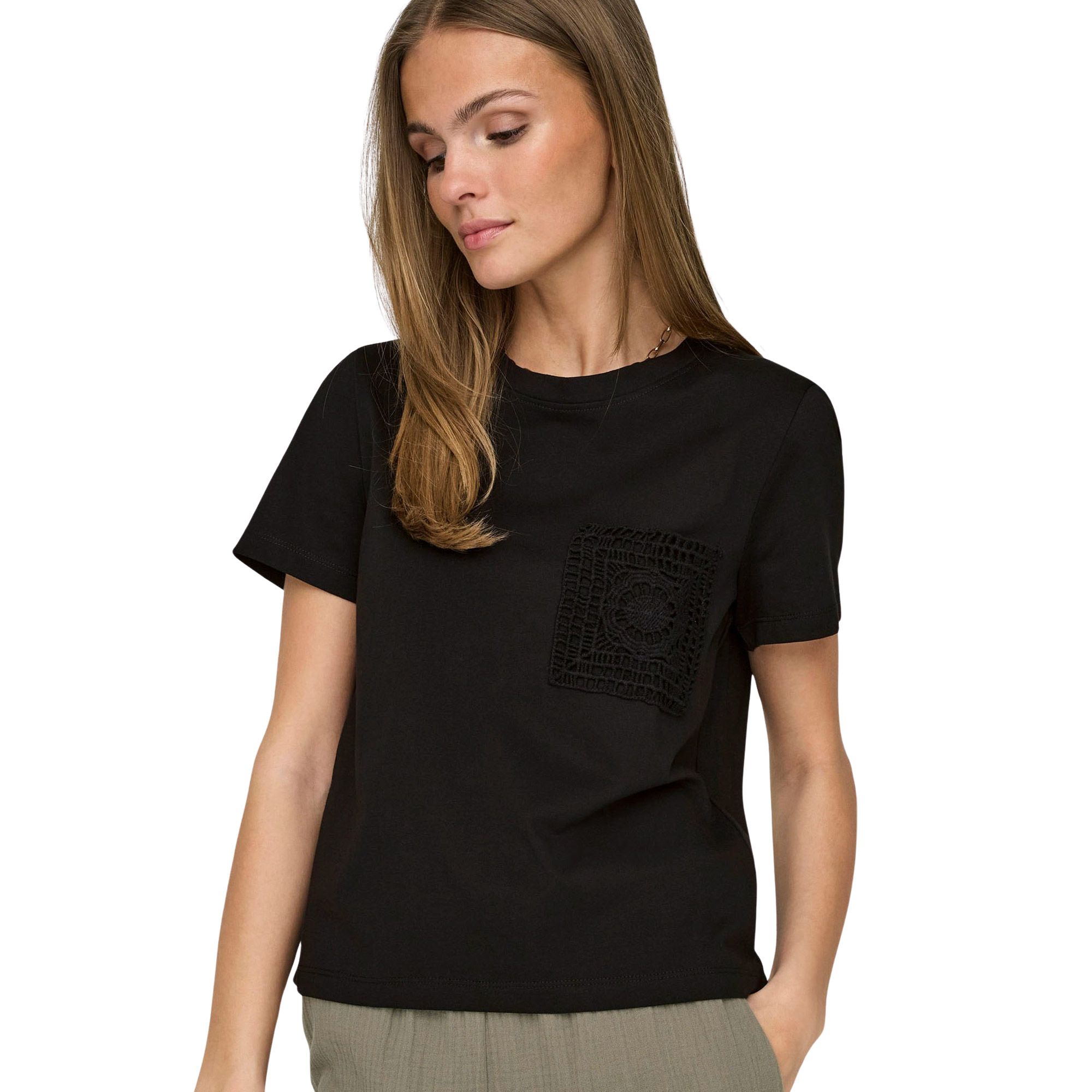 T-Shirt JDY Selma Crochet Pocket Femmes