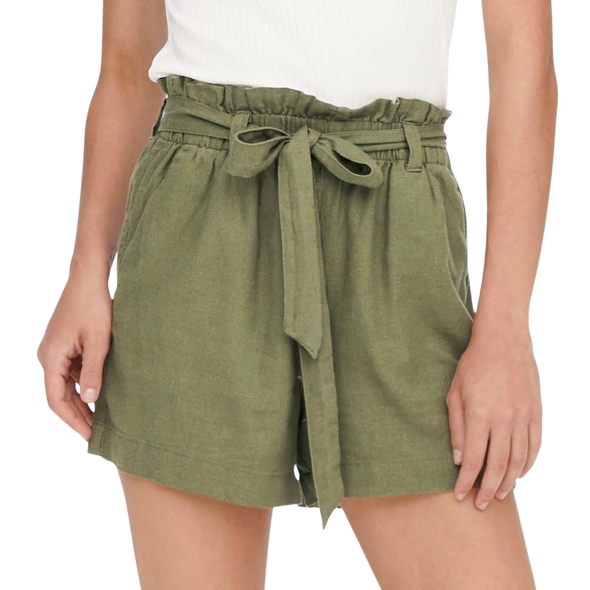 JDY Say Linnen Belt Short Dames