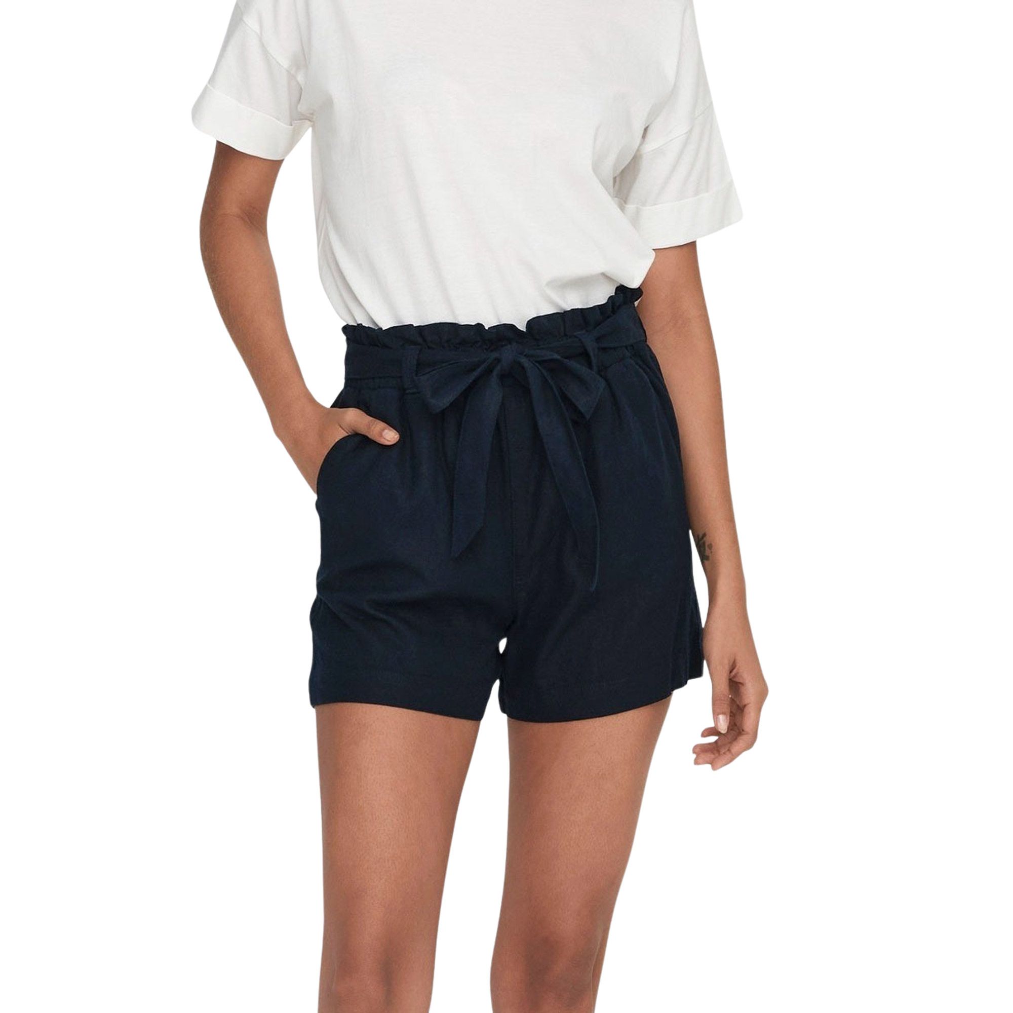 JDY Say Linnen Belt Short Dames