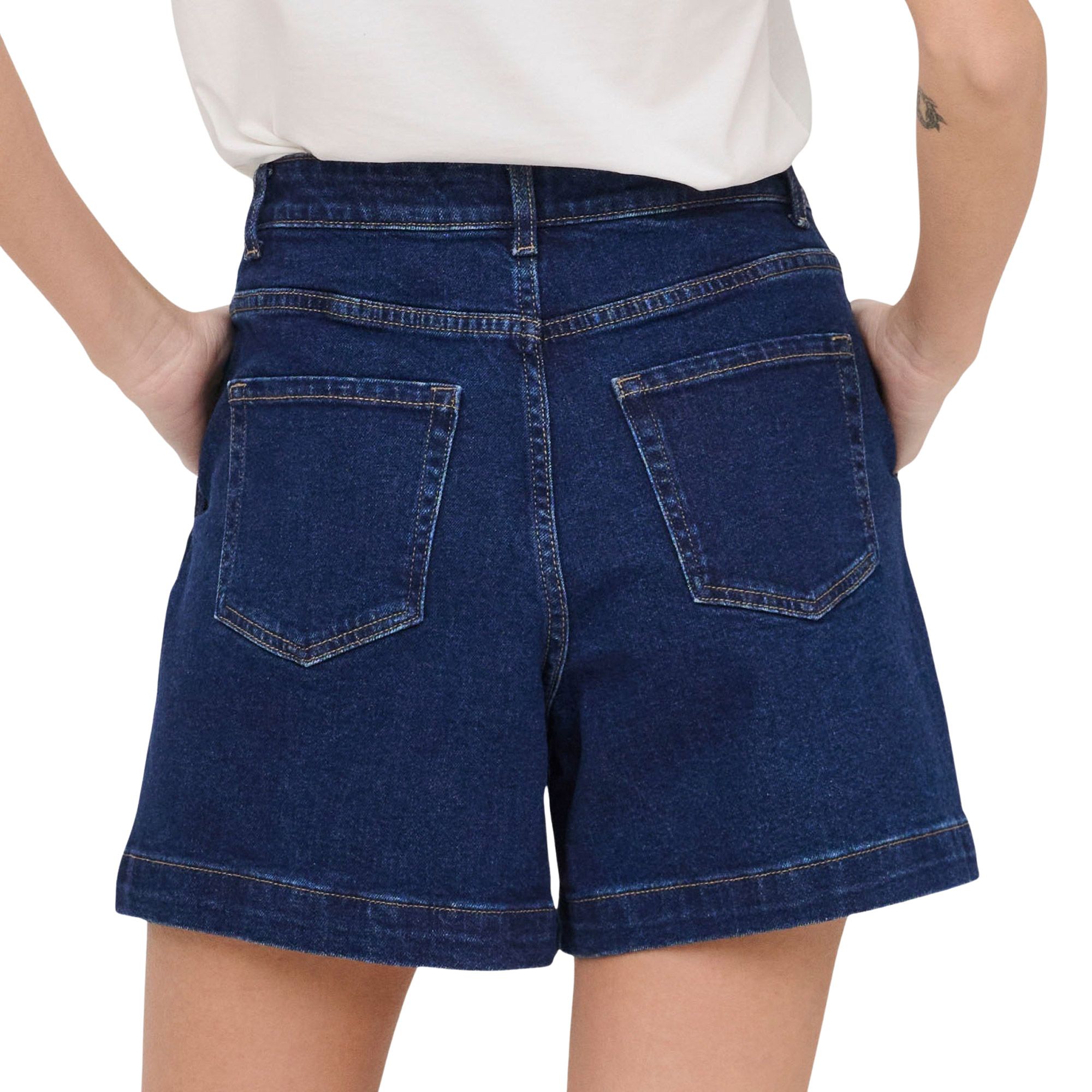 JDY Valerie HW Wide Denim Short Dames