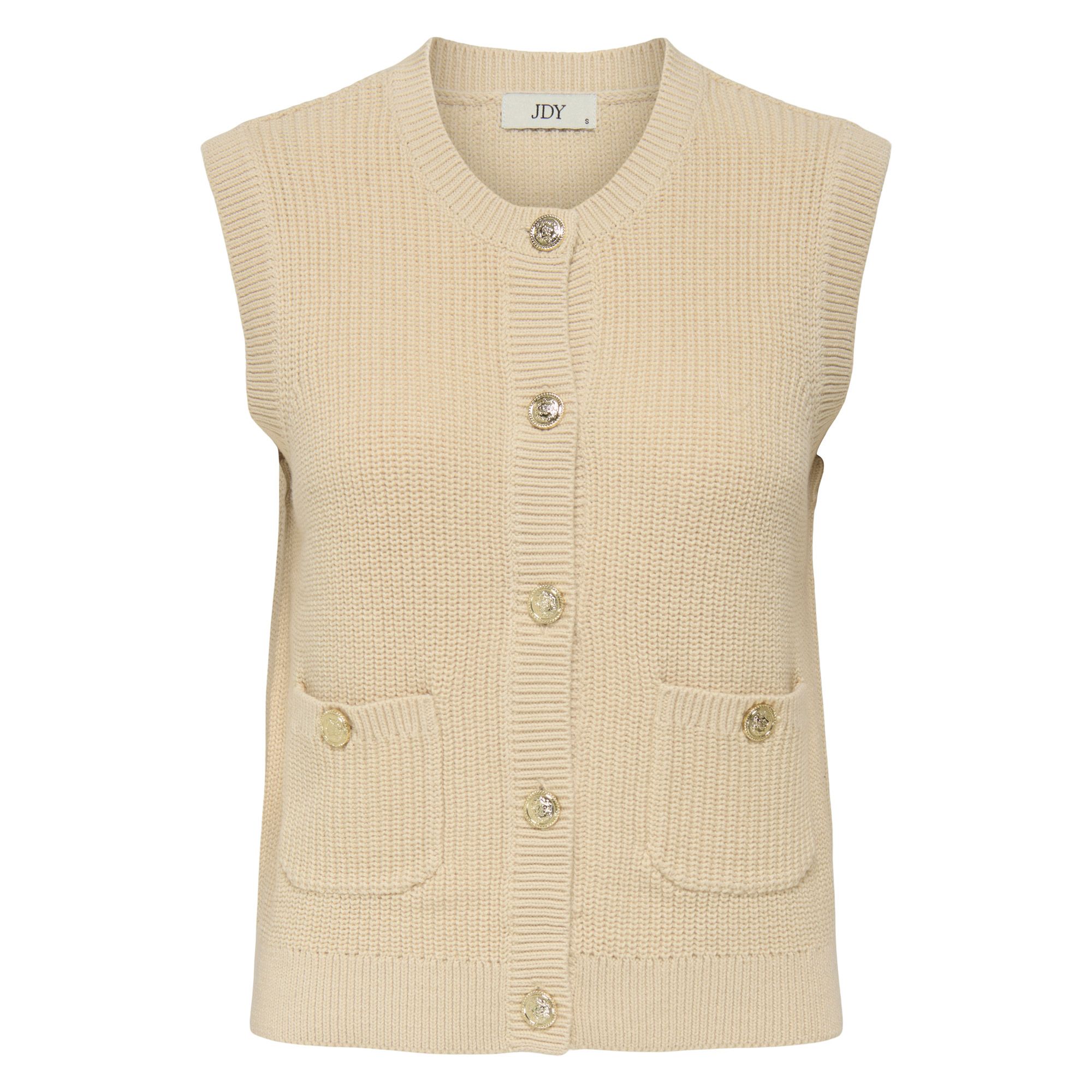JDY Stella Knit O-Neck Vest Dames