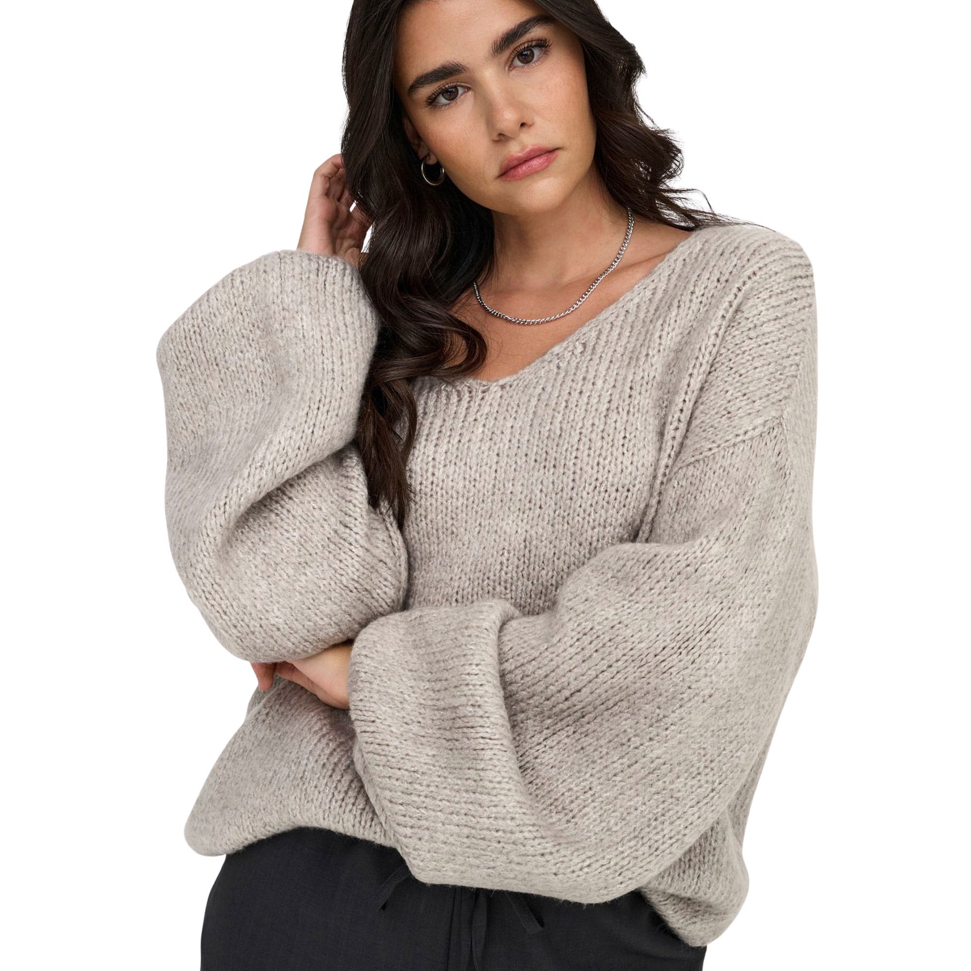 JDY Dinea Reversible Knit Sweater Dames