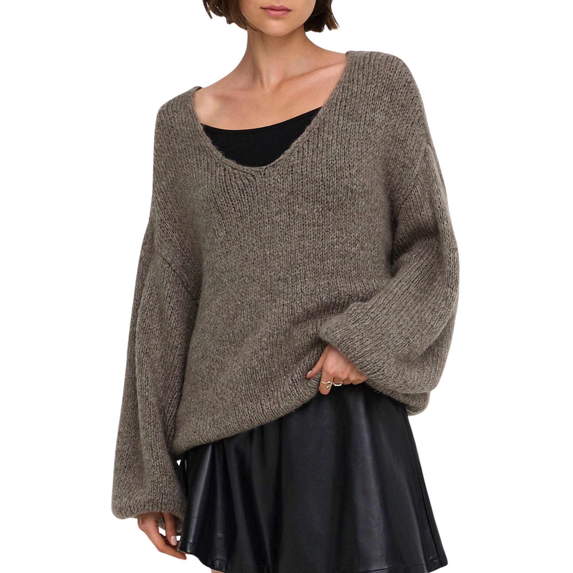 JDY Dinea Reversible Knit Pullover Damen