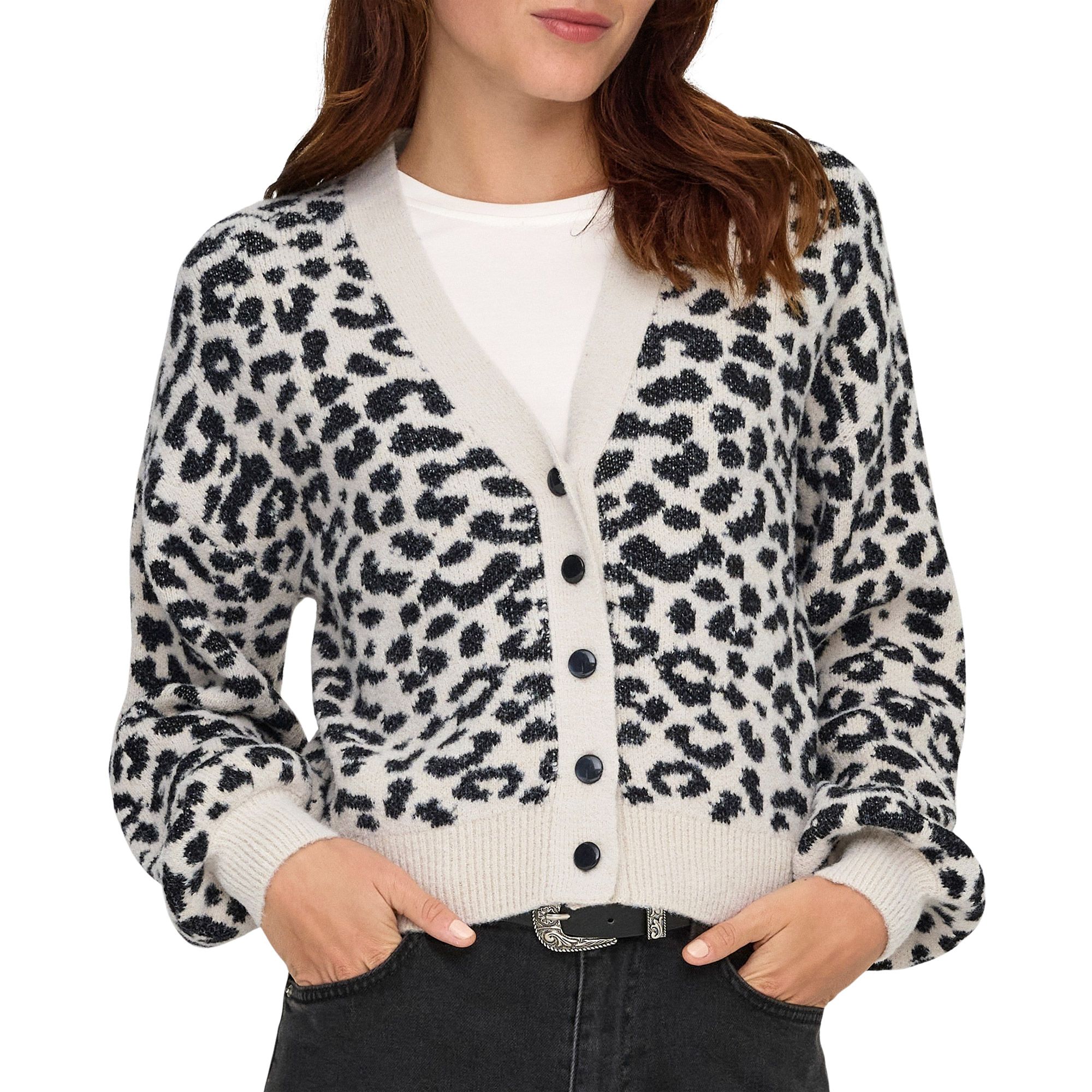 JDY Lorraine Animal Cardigan Vest Dames