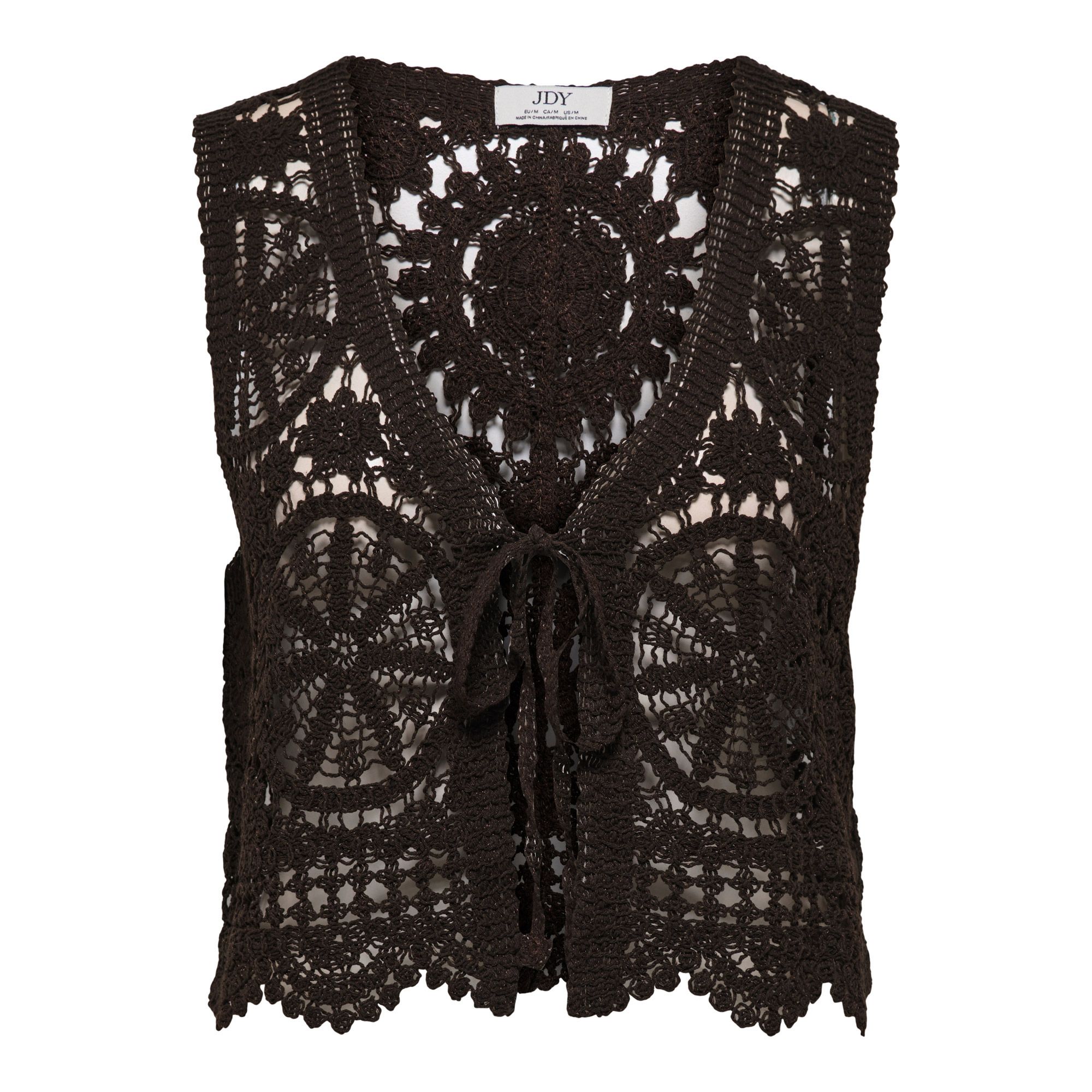 JDY Vic V-Neck Tie Knit Vest Dames