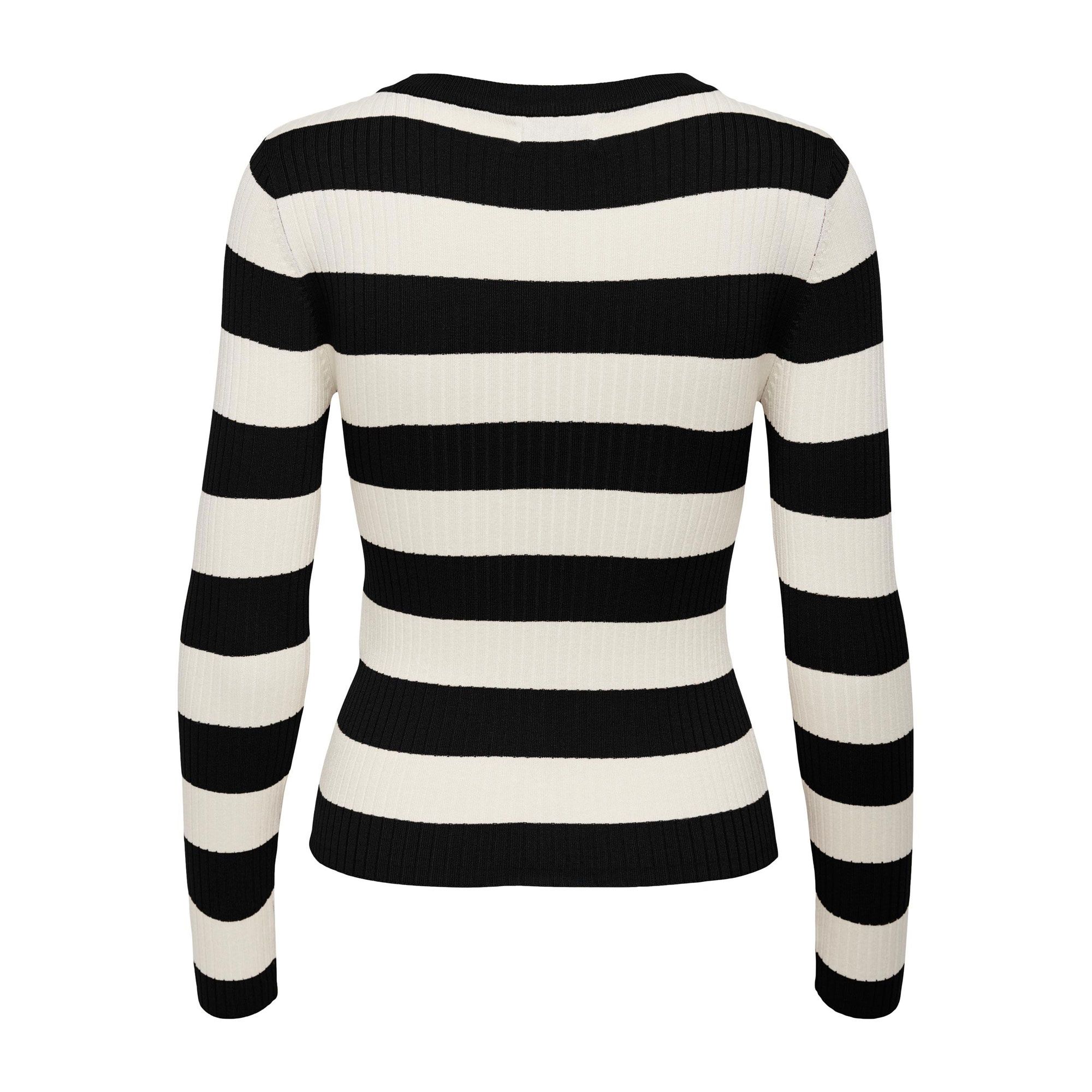 JDY Plum Stripe Knit Sweater Dames