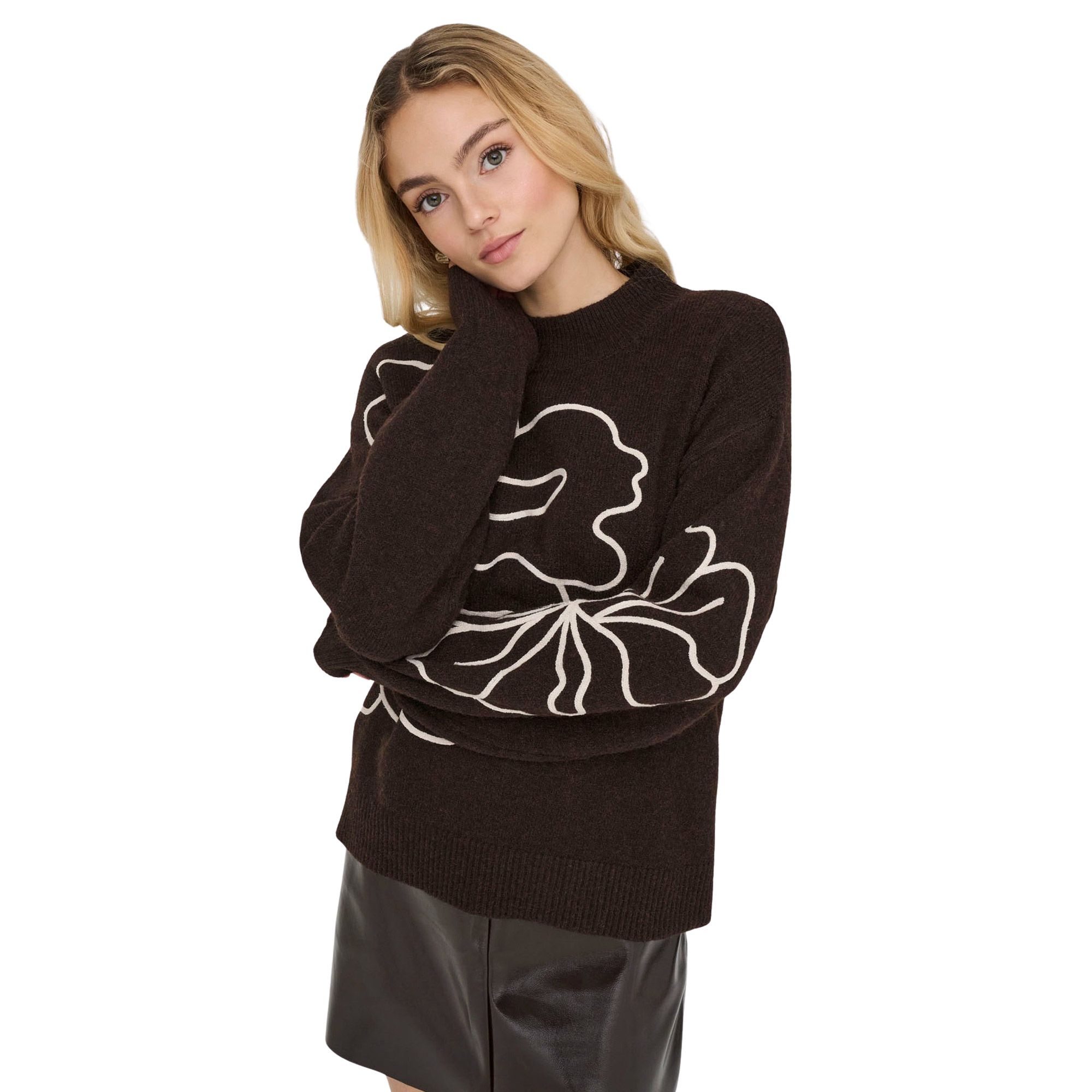 Pull JDY Jella Flower Knit Femmes