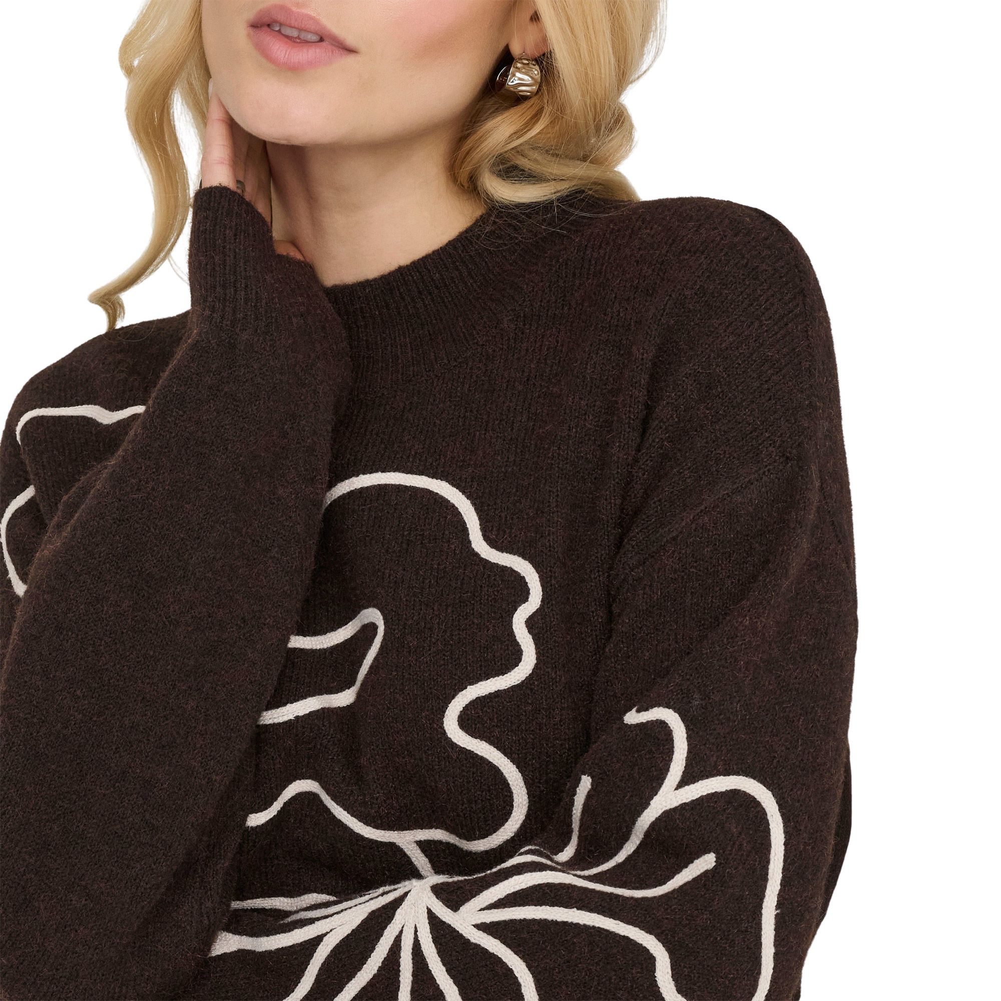 Pull JDY Jella Flower Knit Femmes