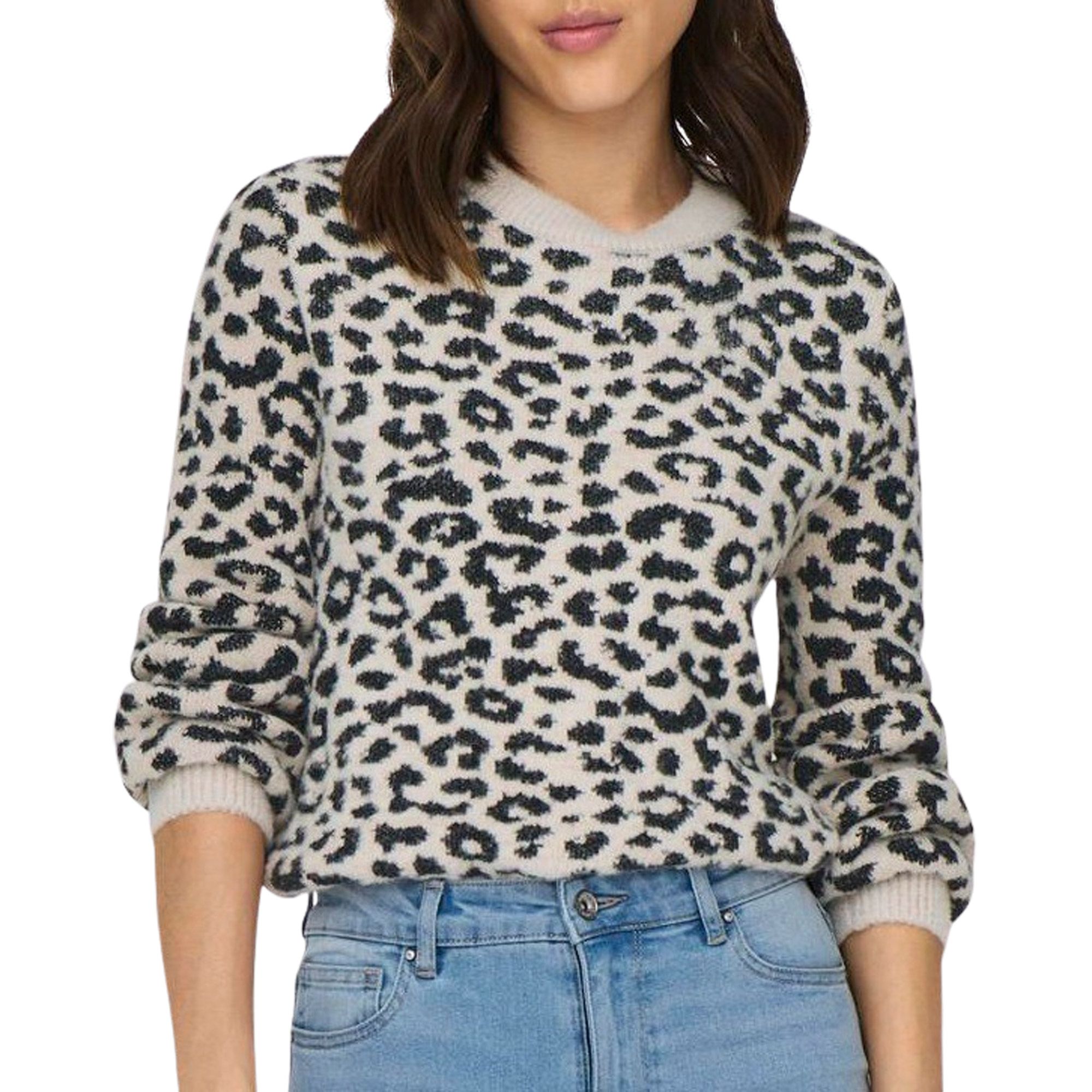 JDY Lorraine Animal Knit Trui Dames