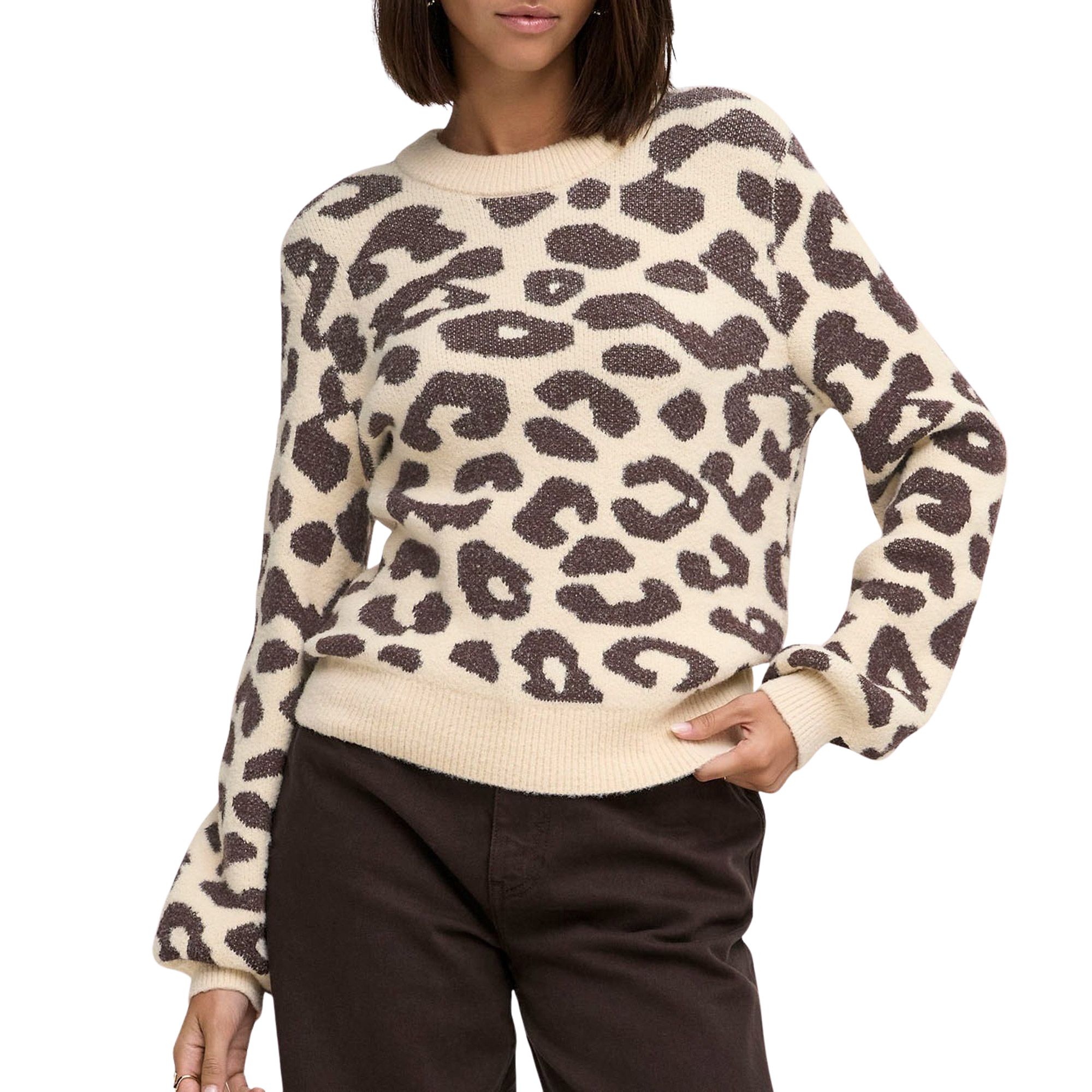 JDY Lorraine Animal Knit Sweater Dames