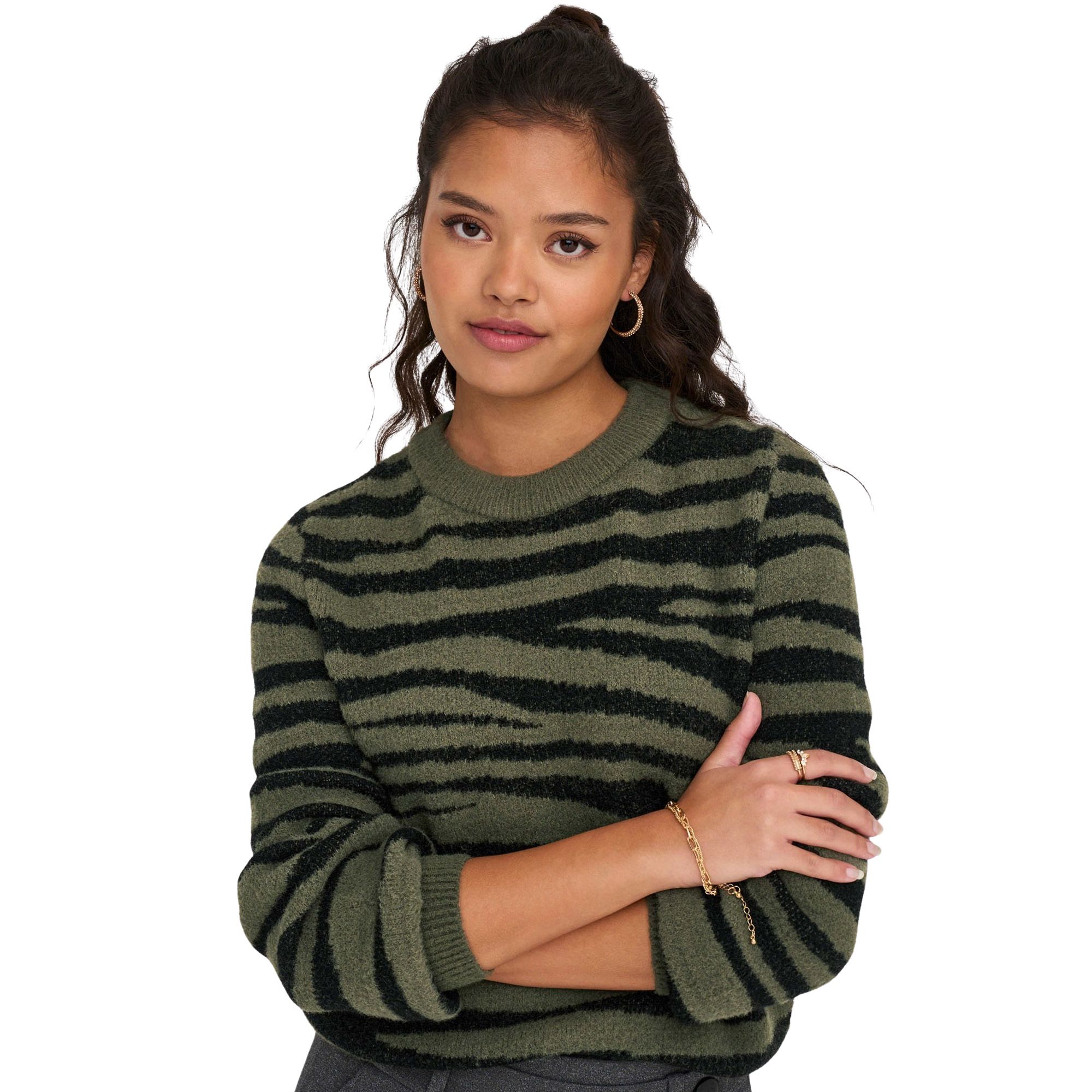 JDY Lorraine Animal Knit Sweater Dames