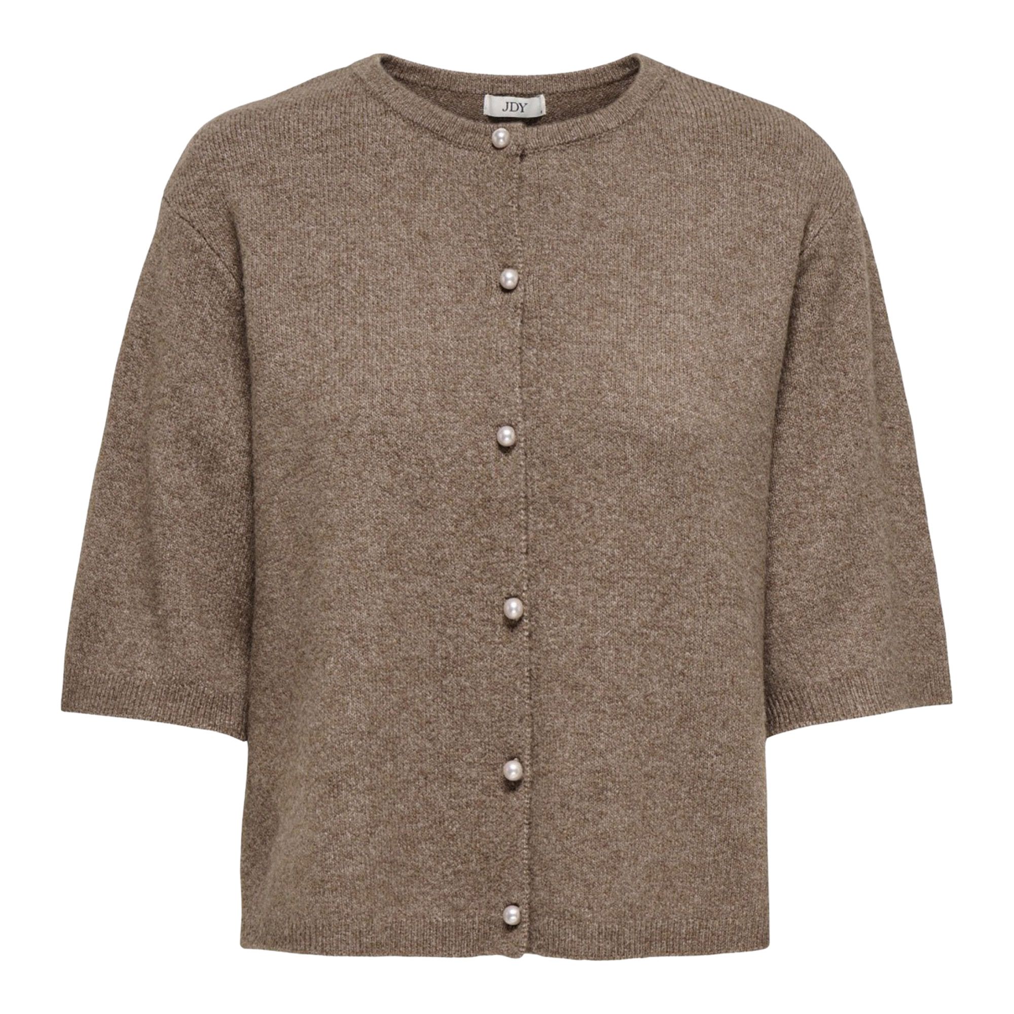 JDY Rue Life 2/4 Pearl Knit Cardigan Vest Dames