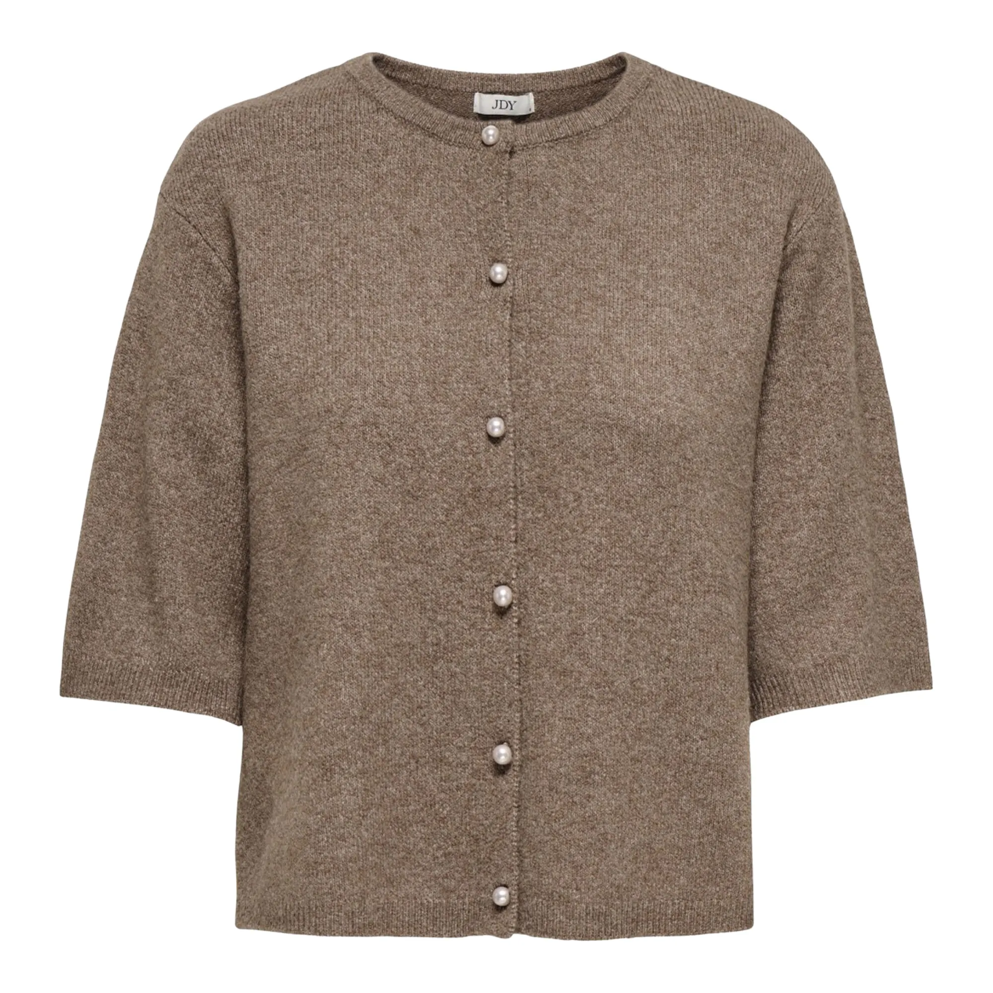 JDY Rue Life 2/4 Pearl Knit Cardigan Vest Dames