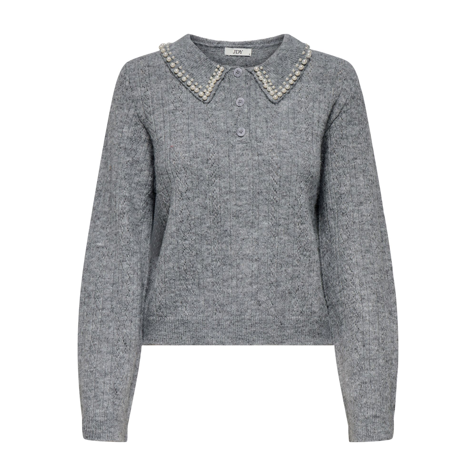 JDY April Life Pearl Collar Sweater Dames