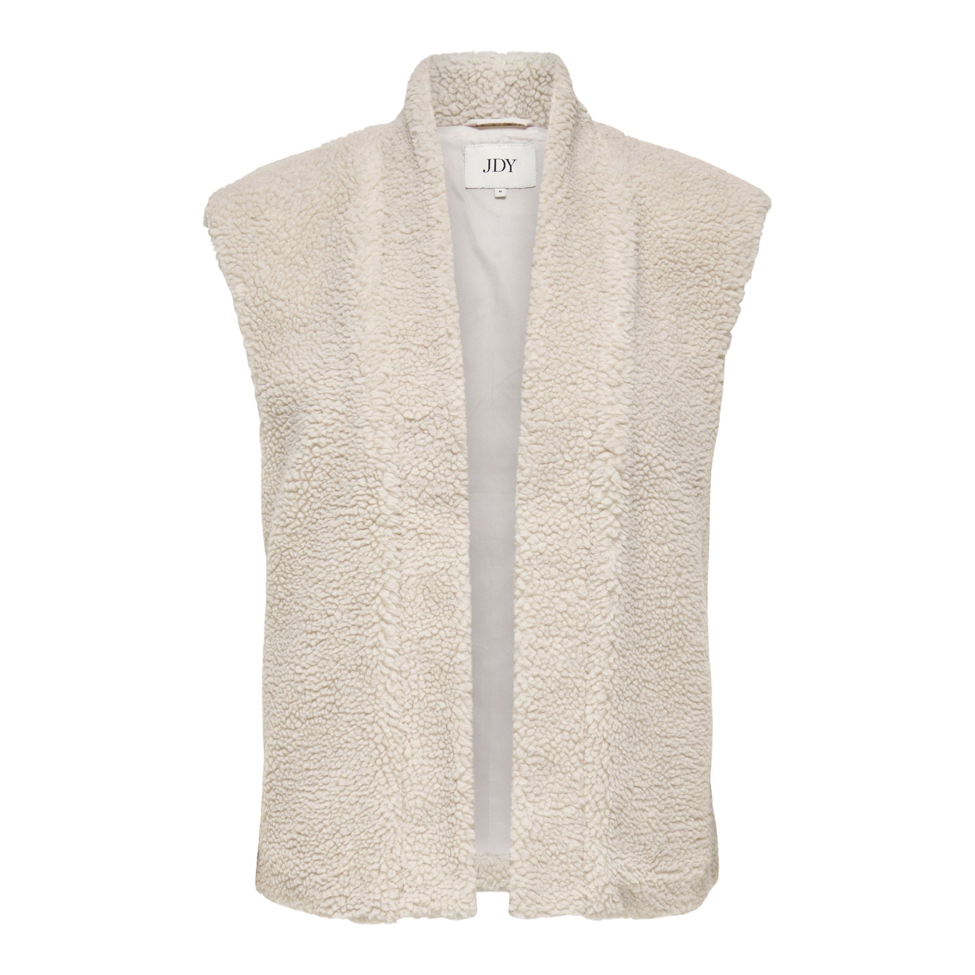 JDY Birdy Life Teddy Open Vest Dames