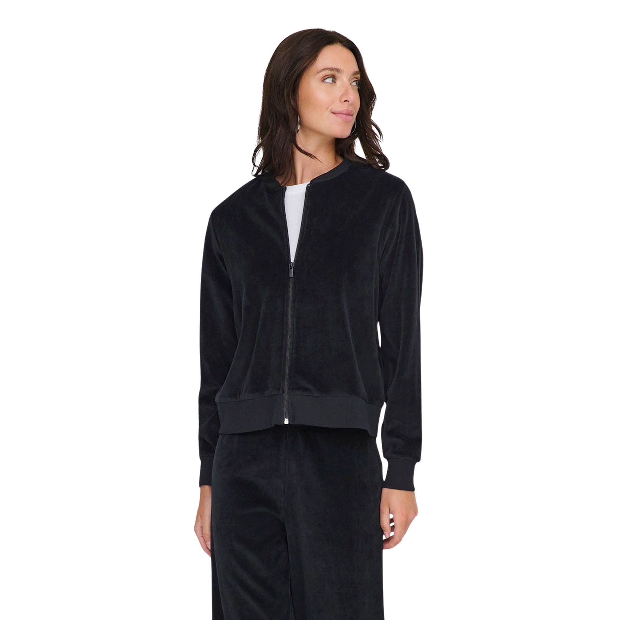 JDY Vida Velvet Zip Vest Dames