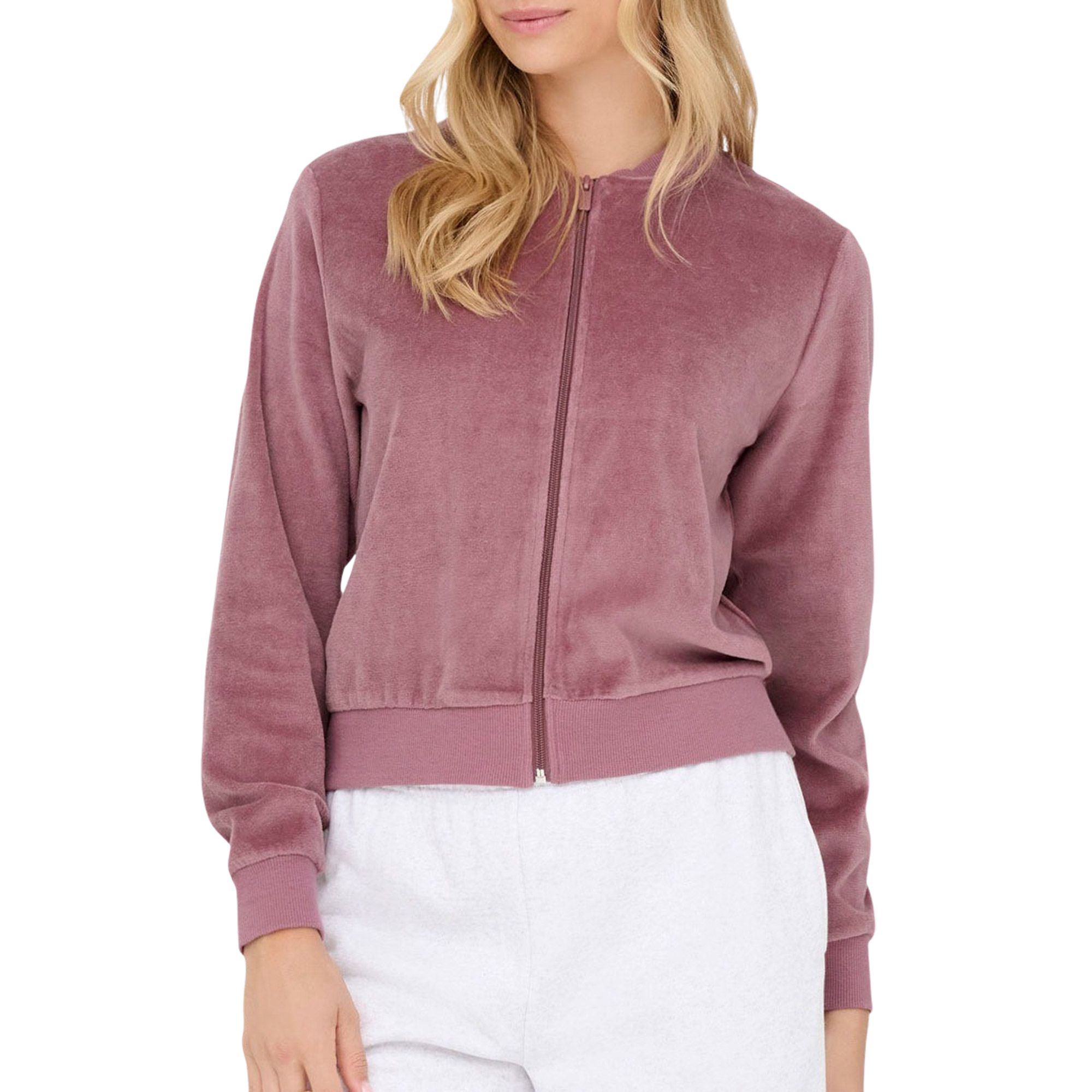 JDY Vida Velvet Zip Vest Dames