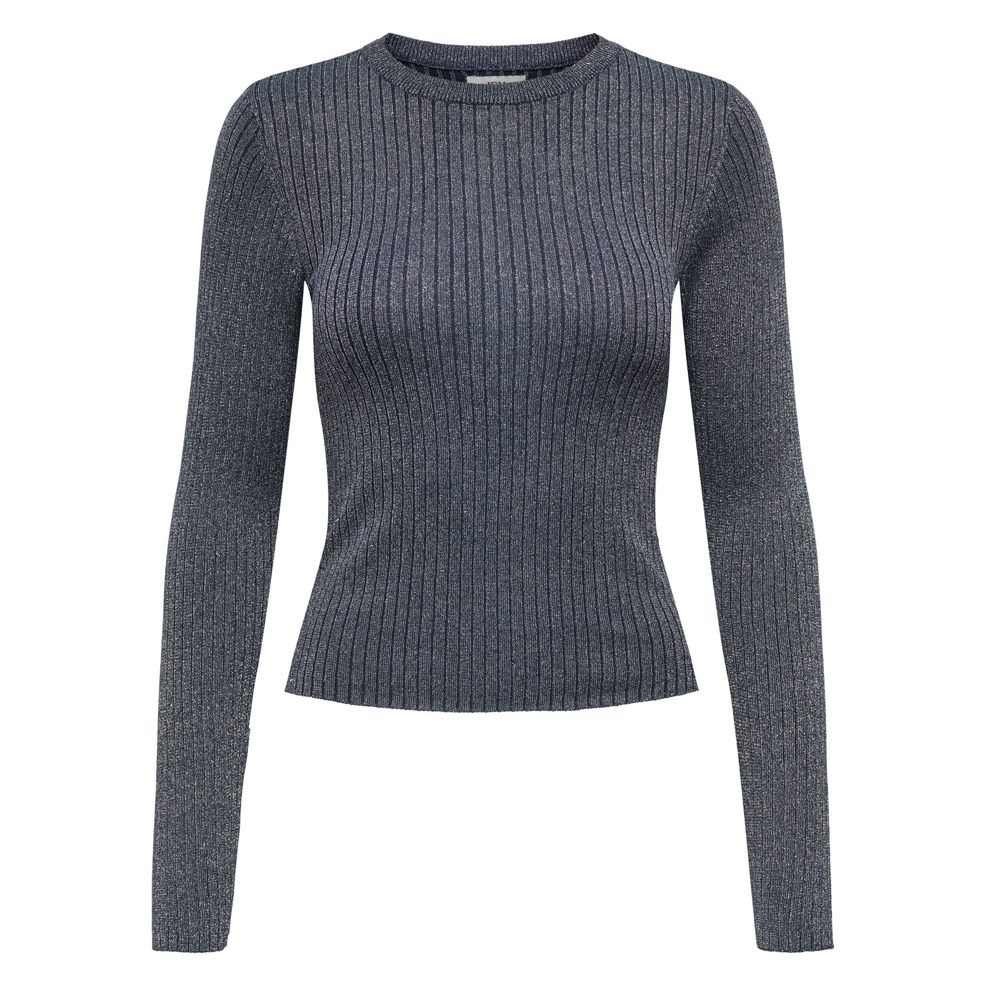 JDY Plum Lurex Knit Sweater Dames