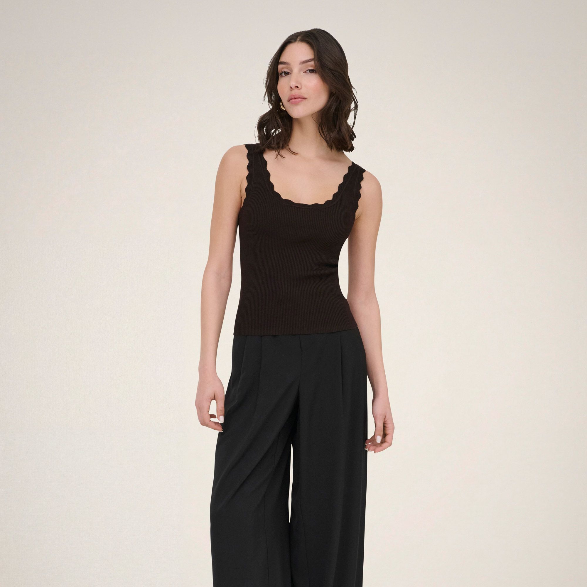 JDY Nanna Scallop Edge Top Dames 