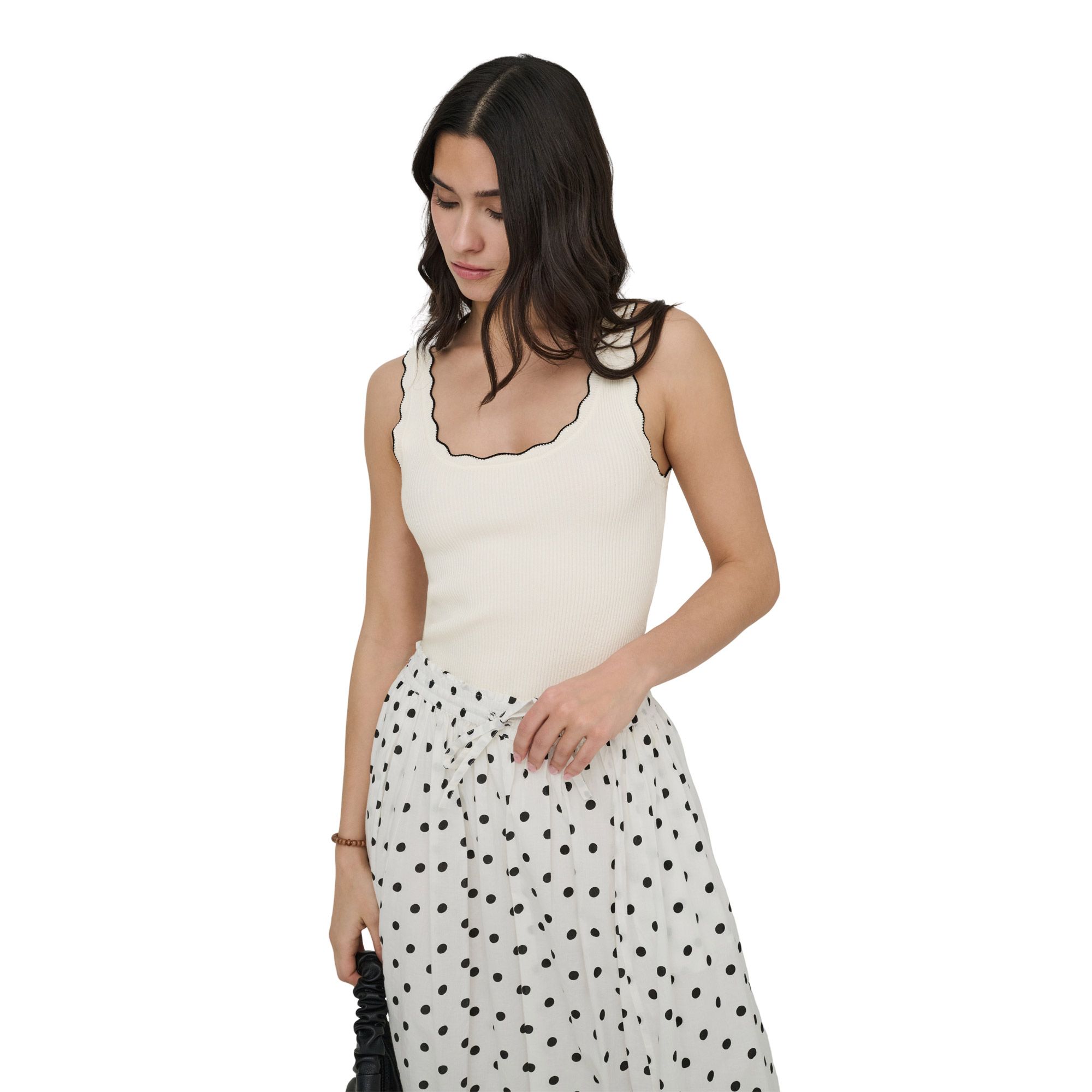 JDY Nanna Scallop Edge Top Dames 